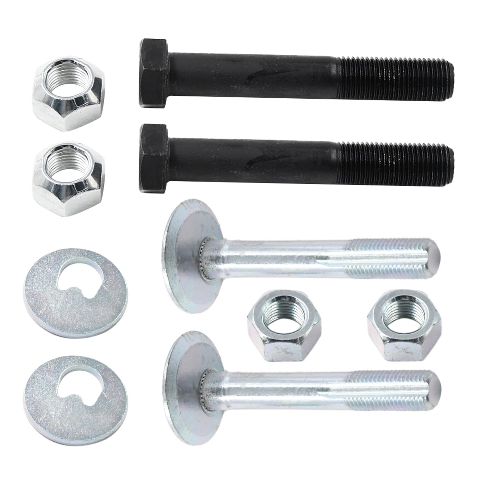 10 pièces Boulon excentrique et rondelle de suspension avant compatible avec VW T4 Transporter 91-03 M14 701407397C N90534002