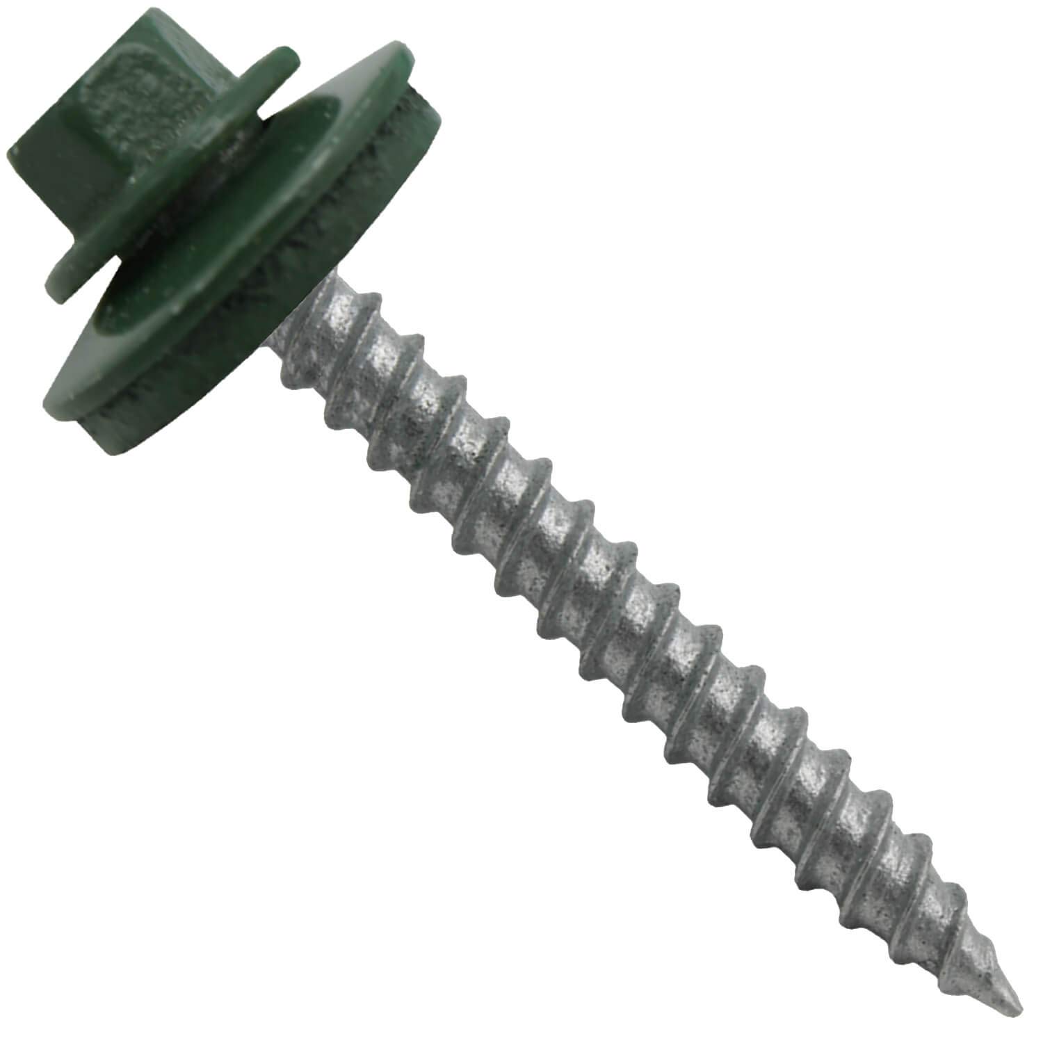 Metal Roofing Screws: (250)12 x 2 Evergreen Hex ReGrip Sheet Metal Roof Screw. Sharp Point Metal to Wood siding Screws. 5/8 EPDM Washer