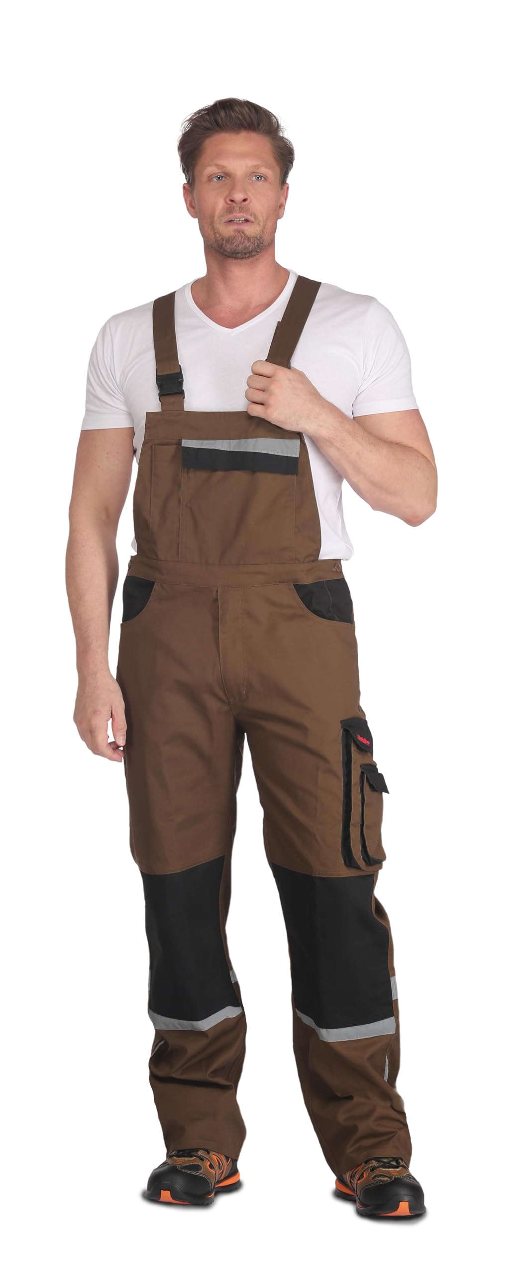 Arbeitslatzhose Profi, Charlie Barato®, braun/schwarz