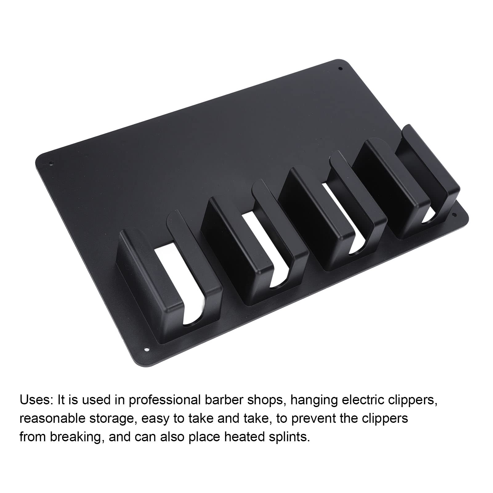 Hair Clipper Holder, Wall Mount Hair Clipper Storage Rack Large Storage Space Display Rack for Home Hair Salon