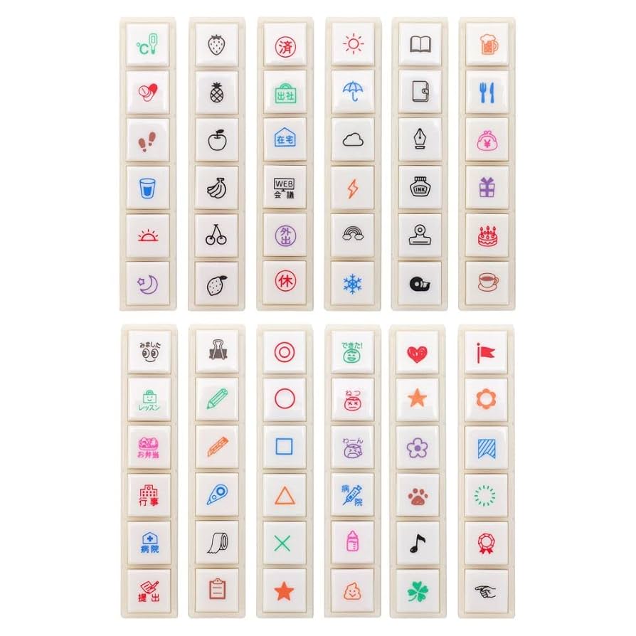 Amazon.co.jp: こどものかお スタンプ ポチッとシックス