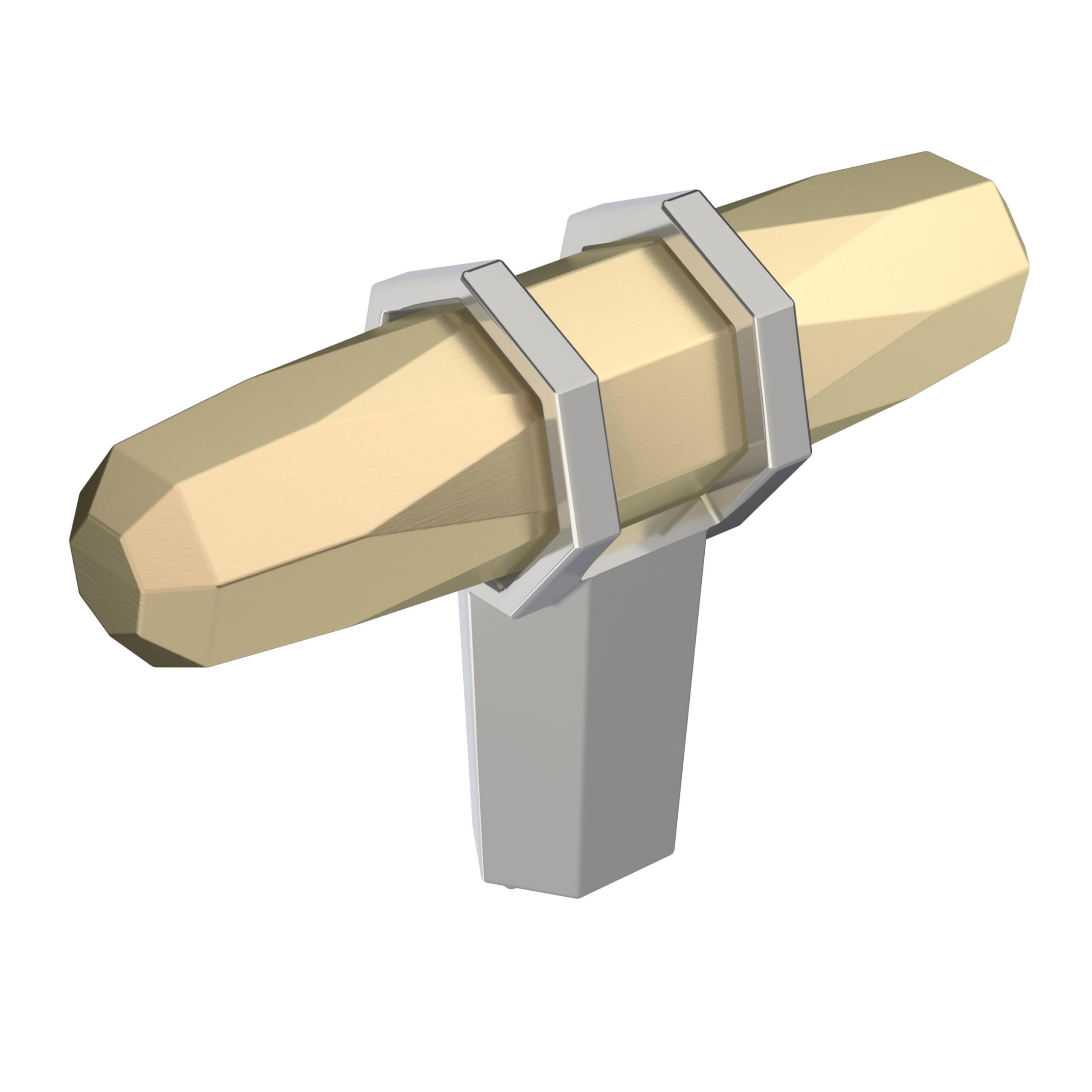 Amerock, Golden Champagne/Polished Chrome, 2-1/2 inch (64mm) Length