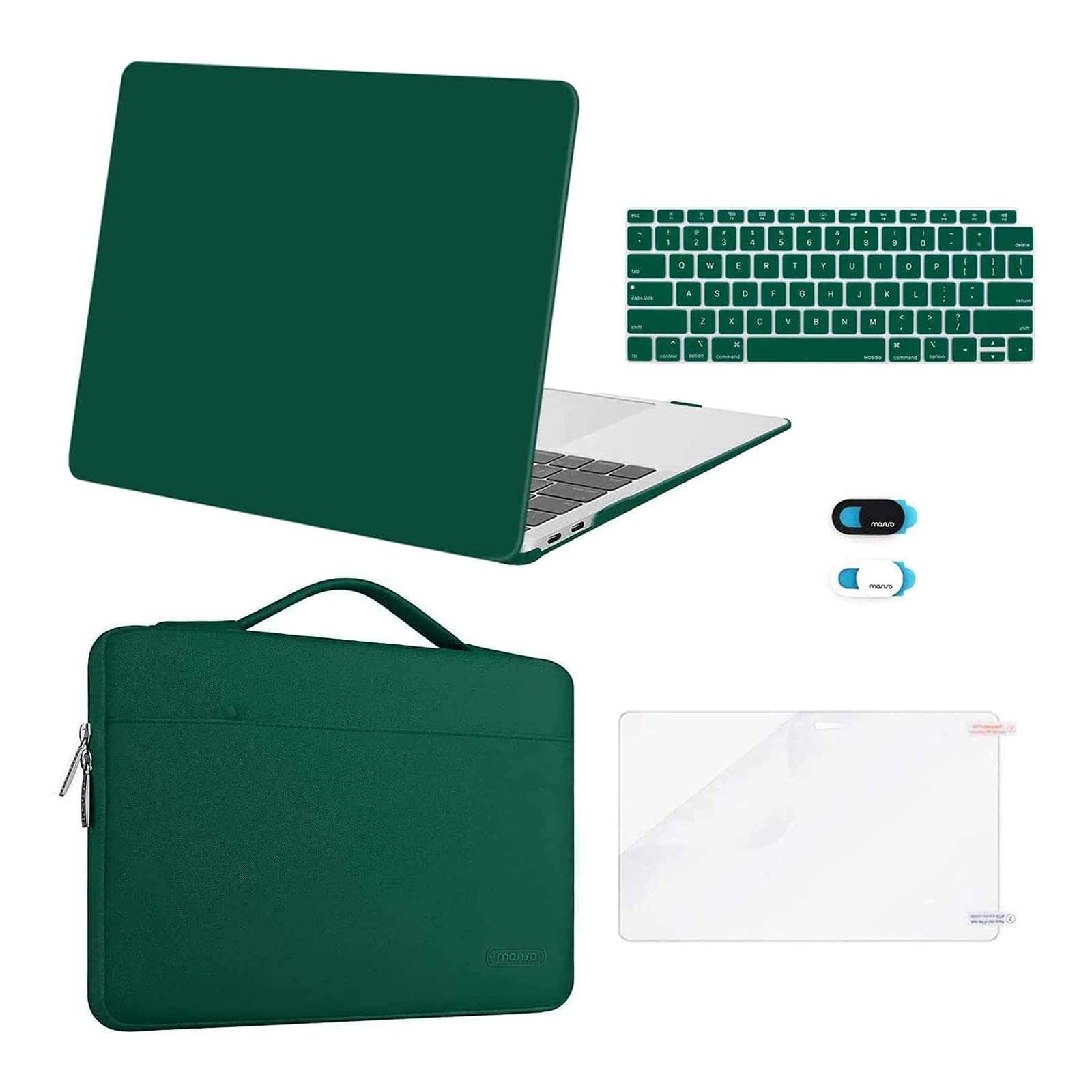 MOSISO Compatible with MacBook Air 13 inch Case M1 Chip 2021 2020 2019 2018 Release A2337 A2179 A1932 Retina Display, Plastic Hard Shell Case&Bag&