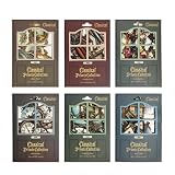 【VARIOUS NATURAL COLLECTION SERIES】Package Size: 5.0 inch*3.5inch Material: white card The vintage Paper set total Total 120pcs=20pcs ×6bags , 1 bag =20pes×1pcs, Single size：70*70mm 【GREAT DIY DECORATION】 The aesthetic stickers and papers are for bot...