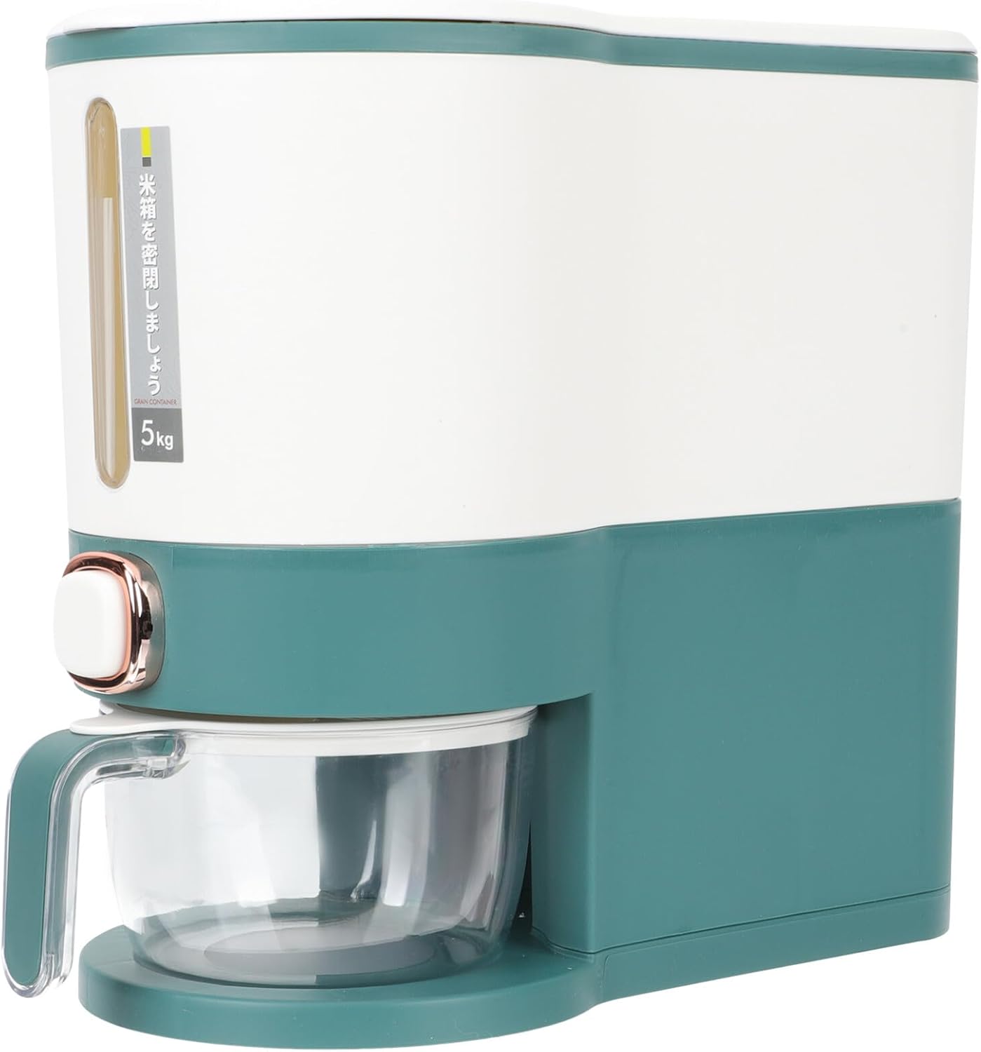 Rice Storage Container Bin 10lb Food-grade Sealed Cereal Dispenser with Measuring Lid Household Rice Bucket for Kitchen Pantry Organization