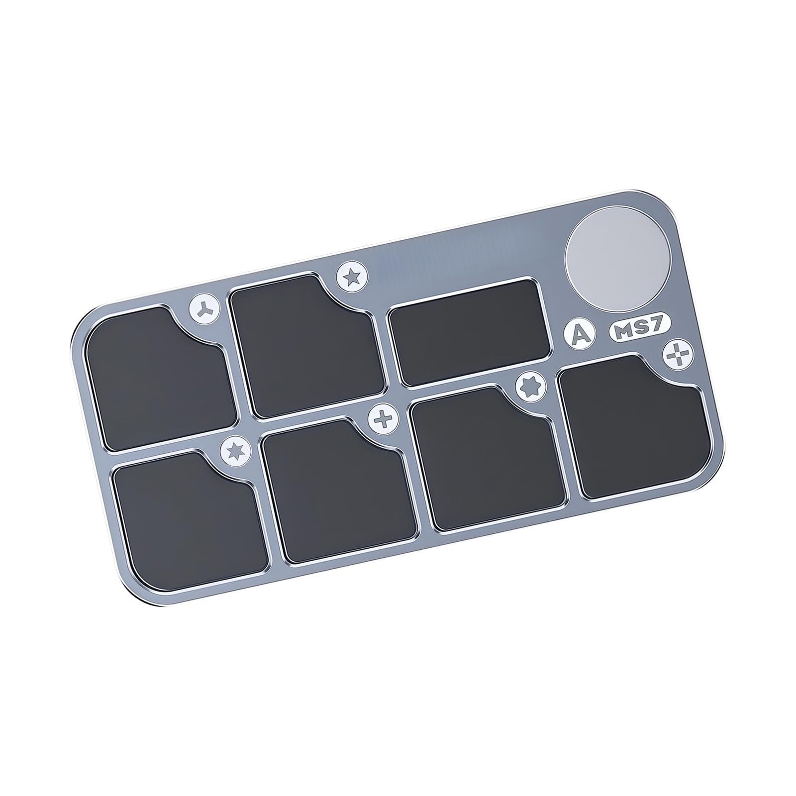 Large Workstation Mat Screw Holder Tray for Phone and Computer Maintenance with Aluminum Alloy Construction Station