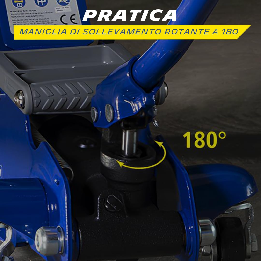 MICHELIN Cric idraulico a carrello da 1,8 tonnellate