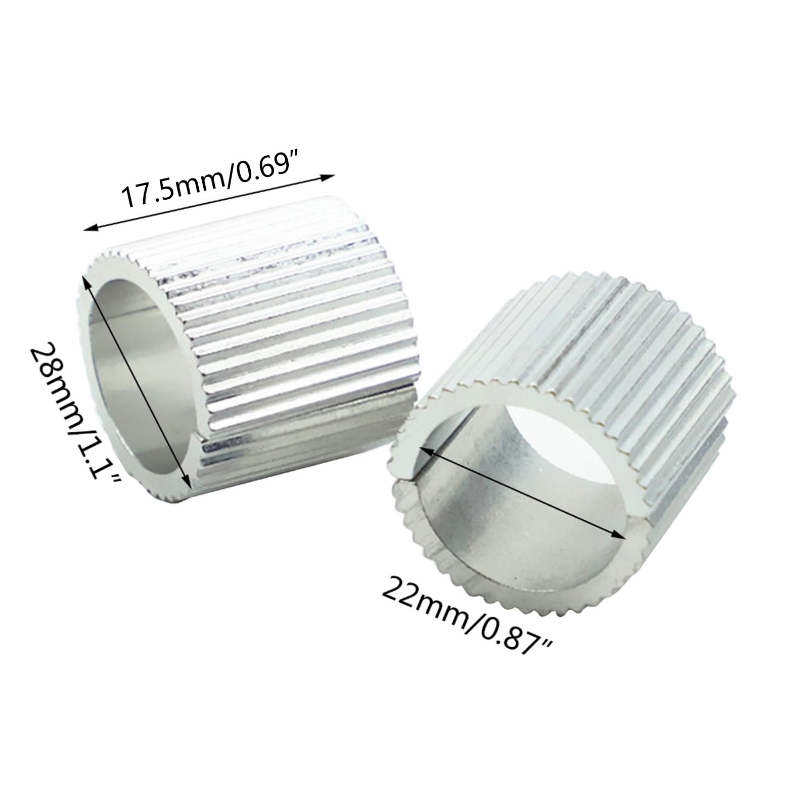 22 mm 7/8 pouces à 28 mm 1-1/8 pouces Adaptateur de cales de guidon de moto Support de guidon de moto Pince de conversion cales entretoises