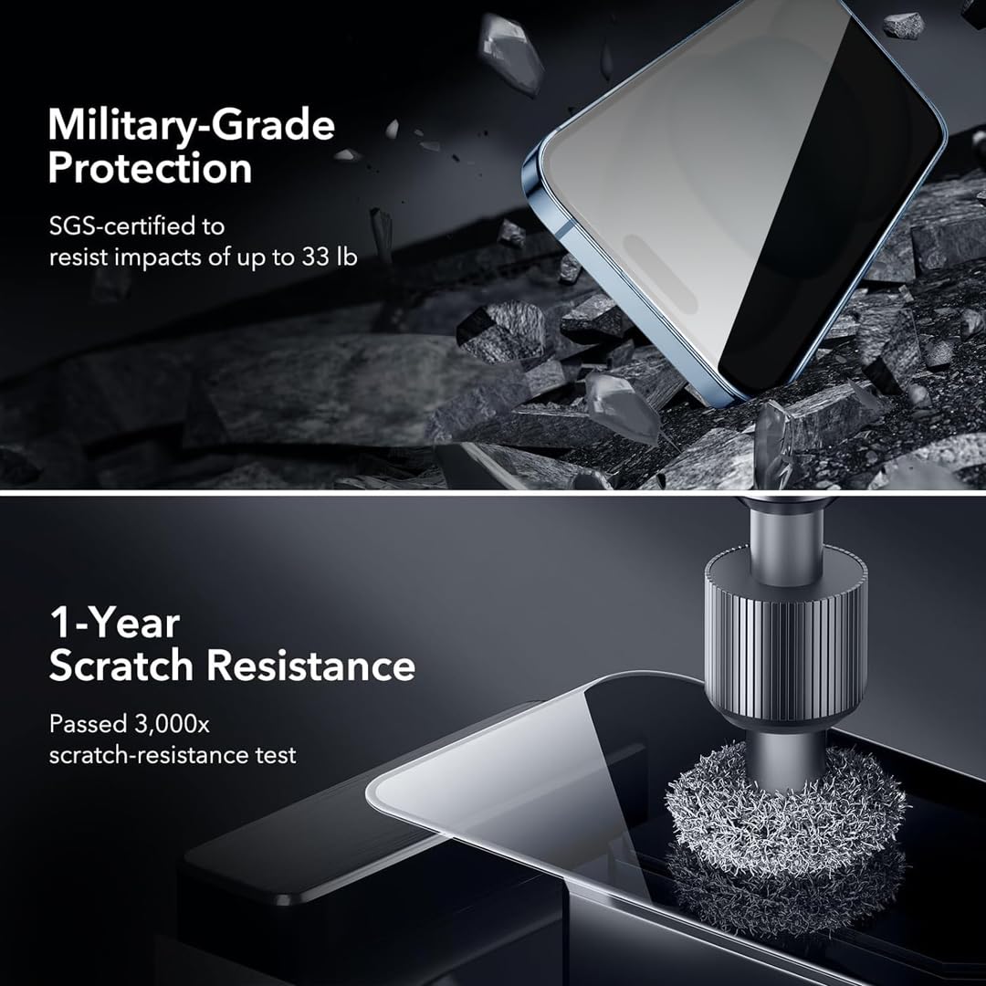 CZARTECH [Auto Align] Tempered Glass For iPhone 17 Screen Protector Edge to Edge Full Protection HD glass with Quik Fix Application | Bubble & Dust Free | Scratch Resistant | Military Grade Protection. — Amazon image 5