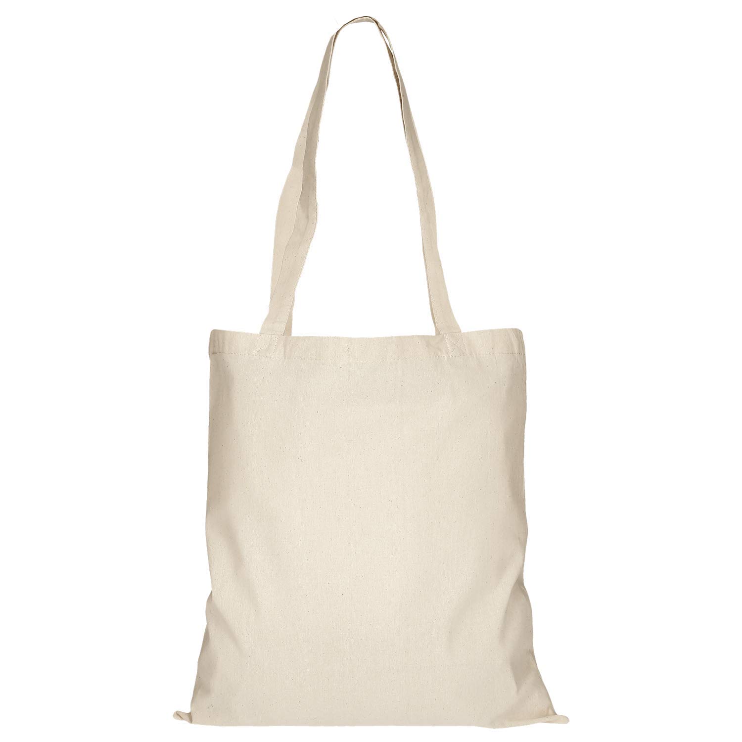Carolina draagtas - katoen - 100g/m² - 38 x 42 cm - Oeko-tex - lange hengsels bedrukken? - Voordelig & snel bestellen