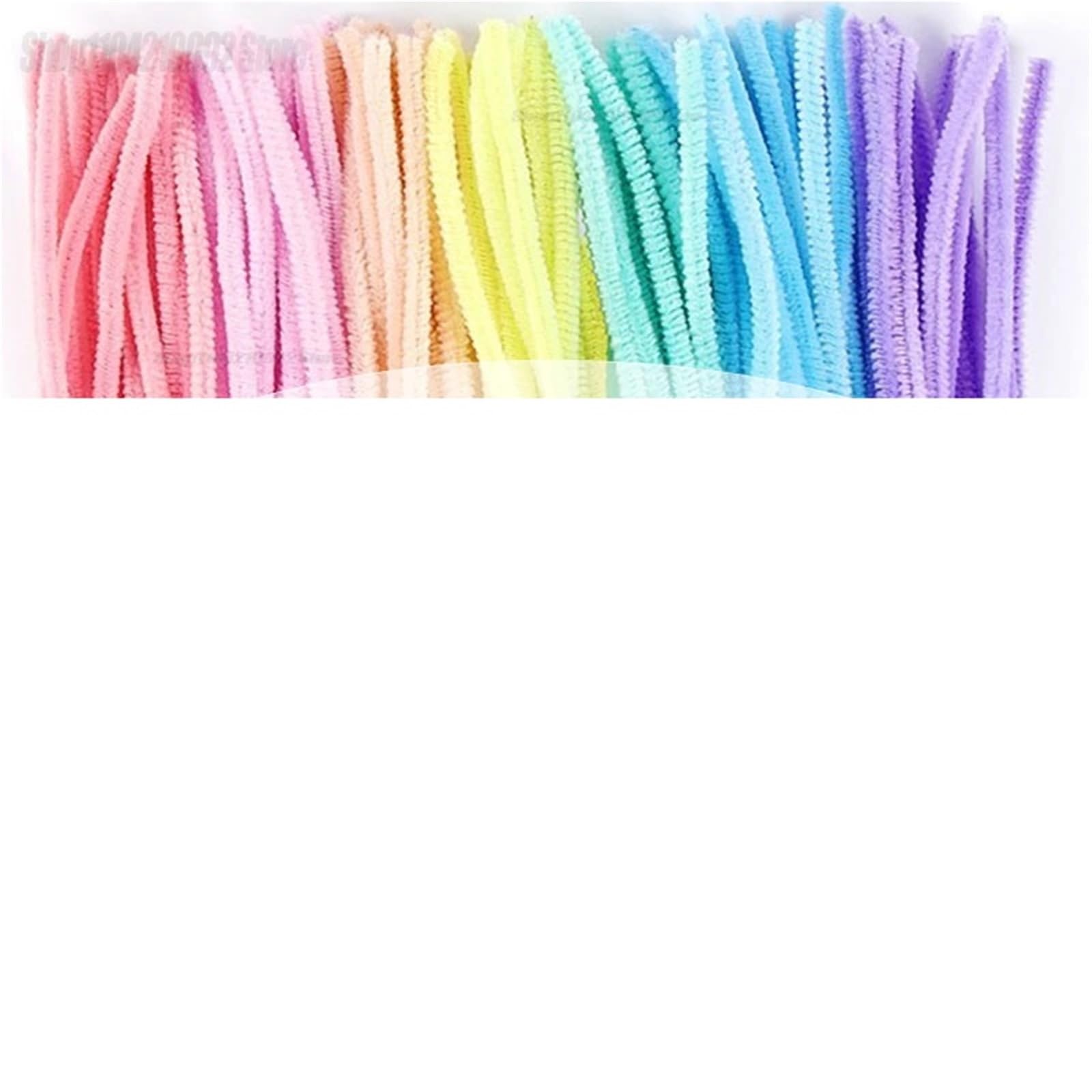 Tubo de alambre chenilla, limpiadores tallos peluche, coloridos, tiras pelo con giratorio para manualidades con niños(Macaron,1000PCS)