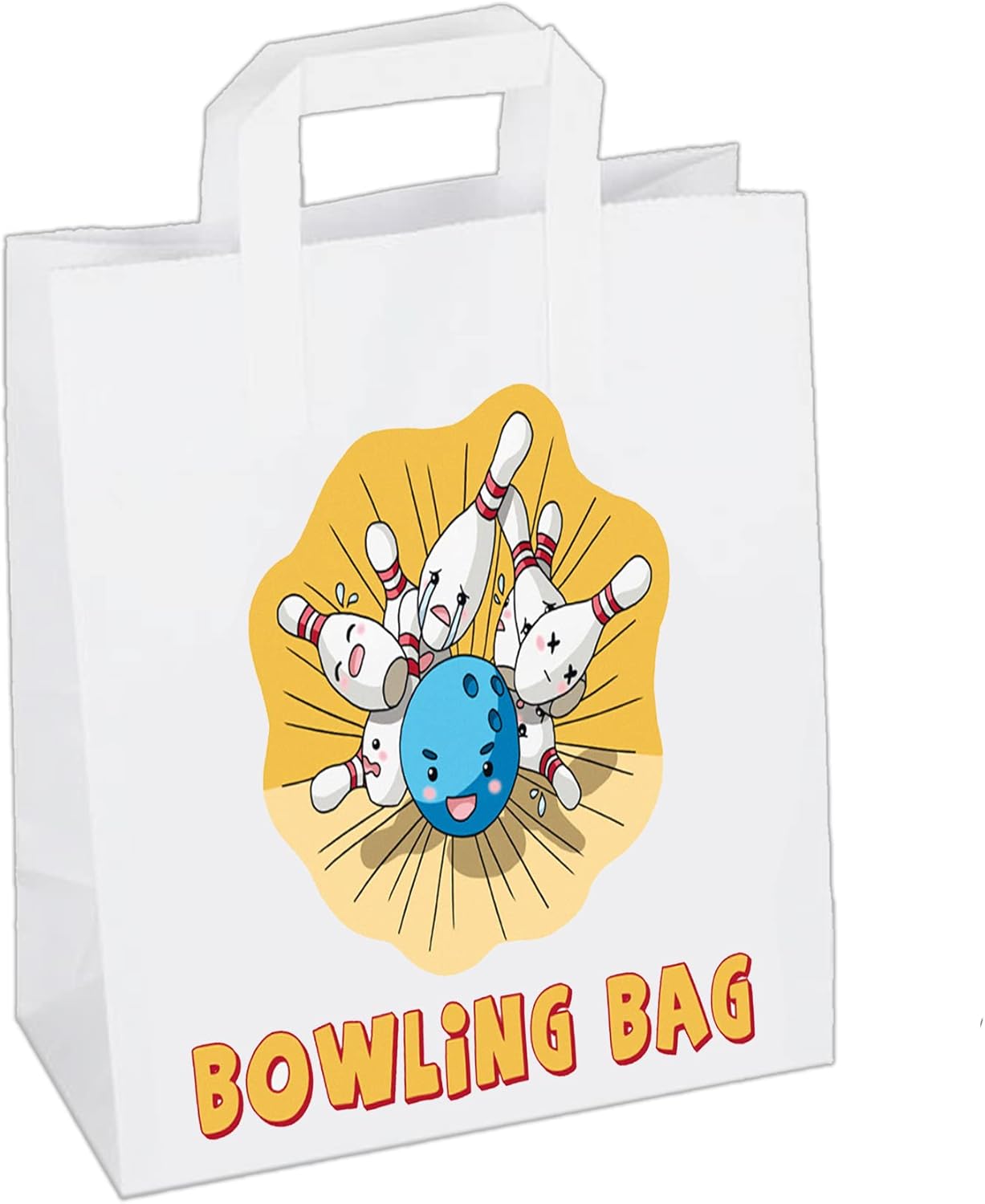 Ten Pin Bowling Party Bags Goody Loot Treat Gift Bags (Pack of 6