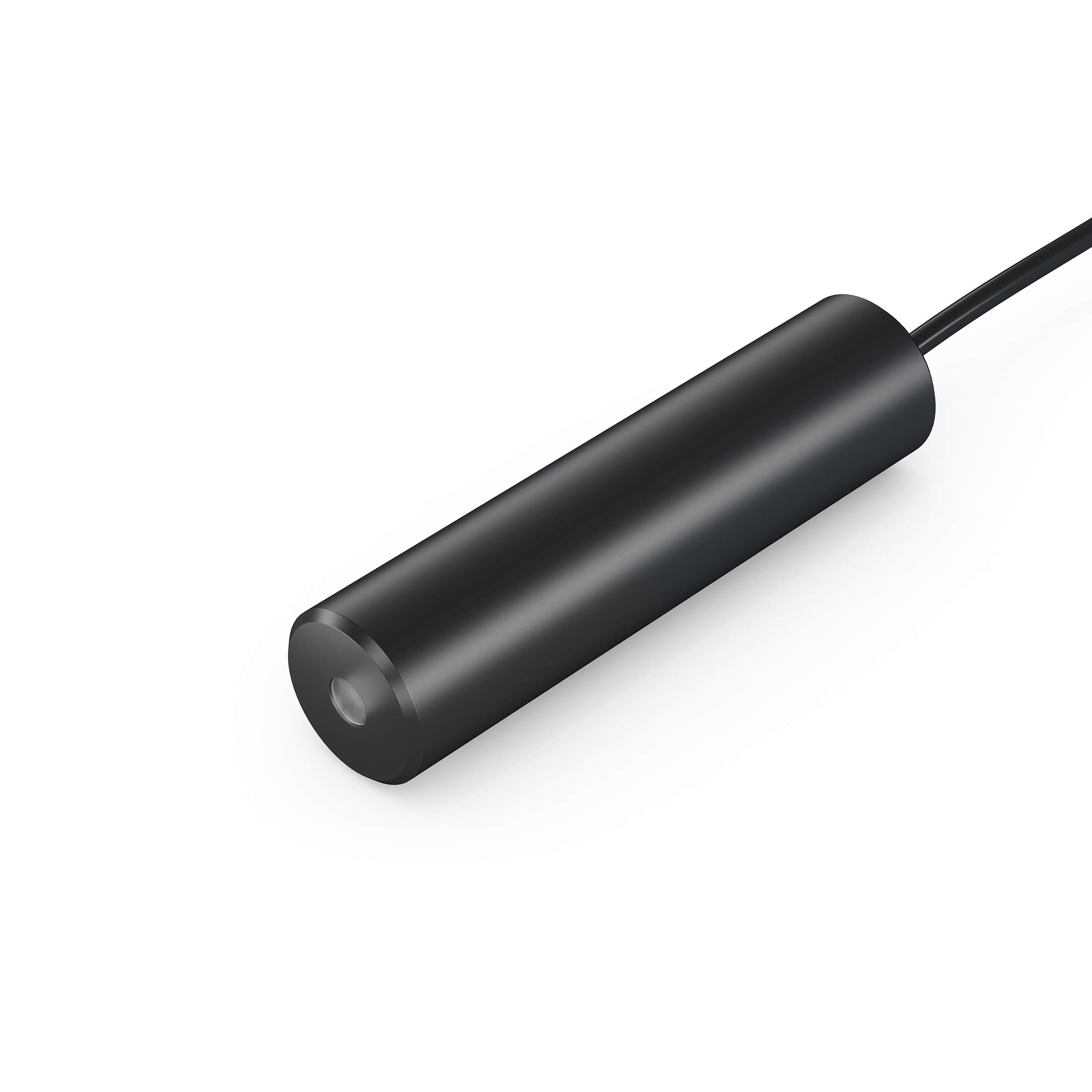 Linienlaser, grün, 532 nm, 45 °, 24 V DC, Ø20x80 mm, Laserklasse 2M, Fokus fixed (3000mm), Kabellänge 3.000 mm - 70114836