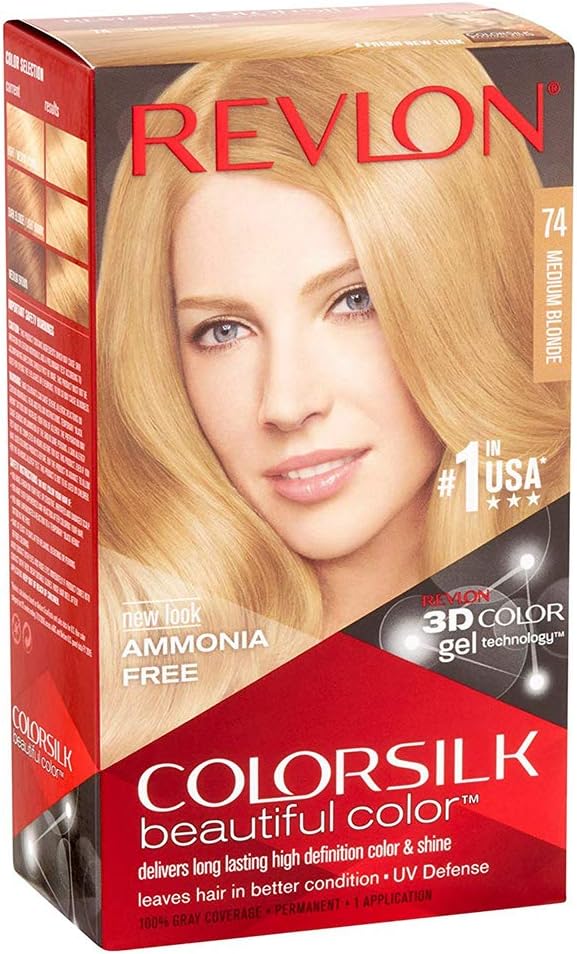 ColorSilk Hair Color [74] Medium Blonde 1 Each (Pack of 5)