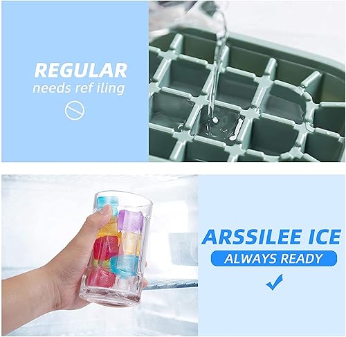 Miniatura 4 de Paquete de 60 cubos de hielo reutilizables cuadrados de plástico para bebidas como whisky vino o cerveza para mantener tu bebida fría durante más