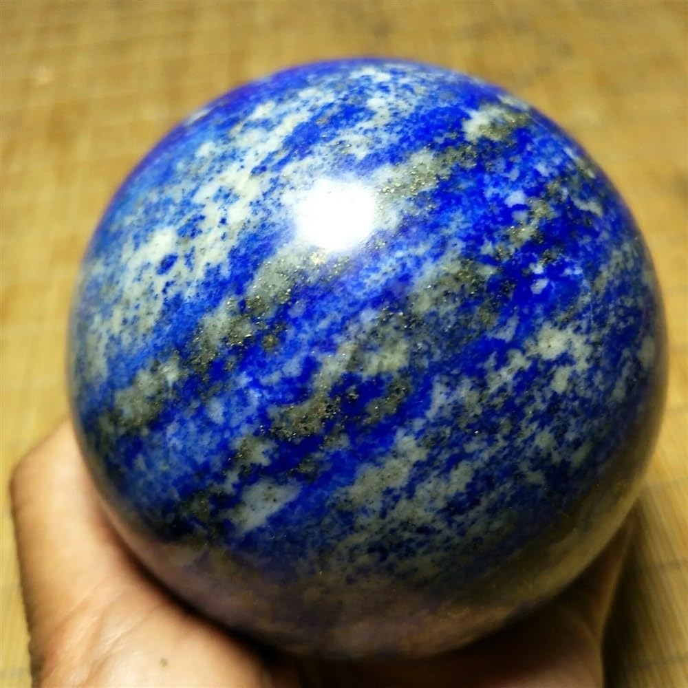 AARTERZZA Beautiful Lapis Lazuli Ball Crystal Sphere Ornaments (Size : 1300-1400g)