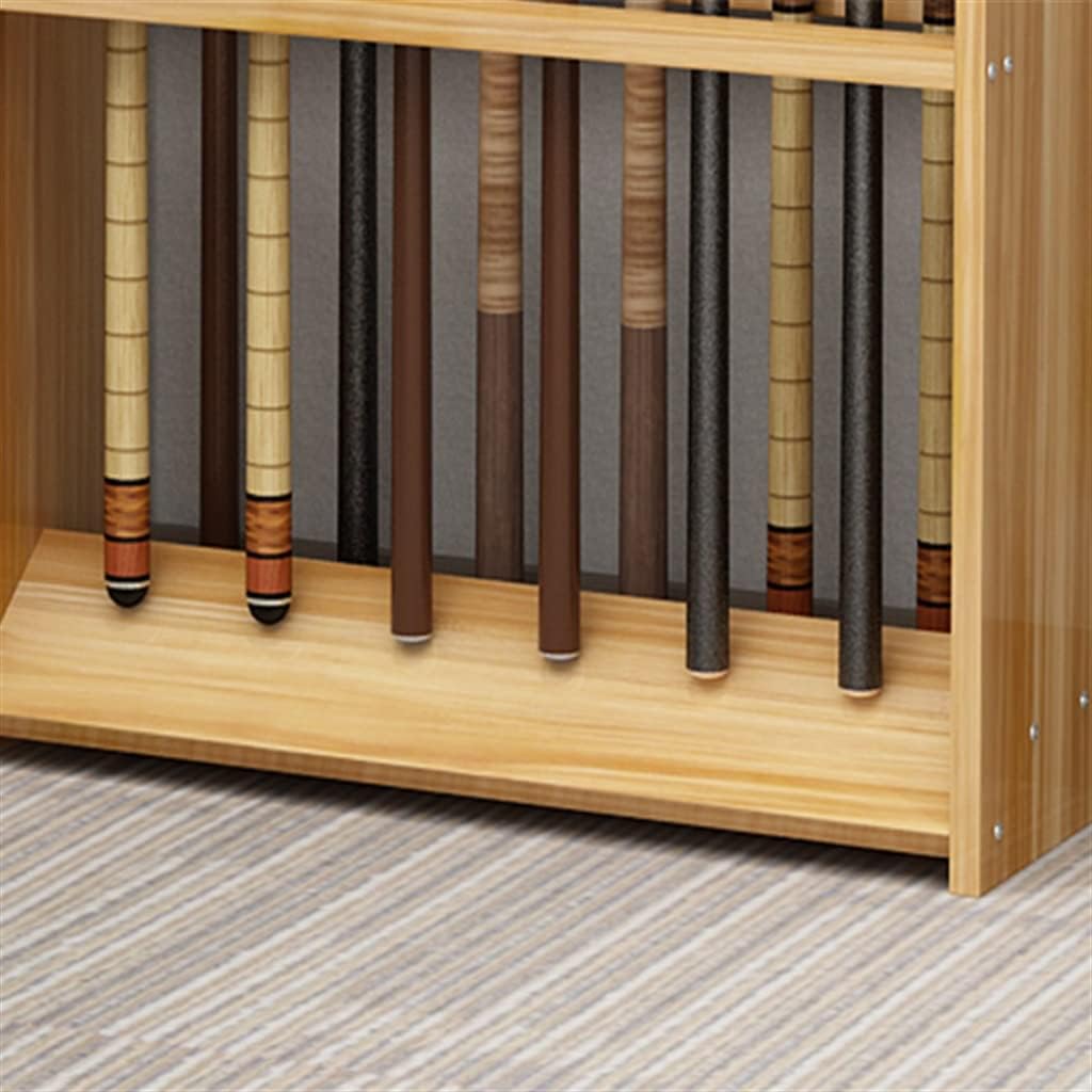 Billiard Cue Rack Floor-to-ceiling 12-hole Solid Wood Multi-function Rod Golf Club