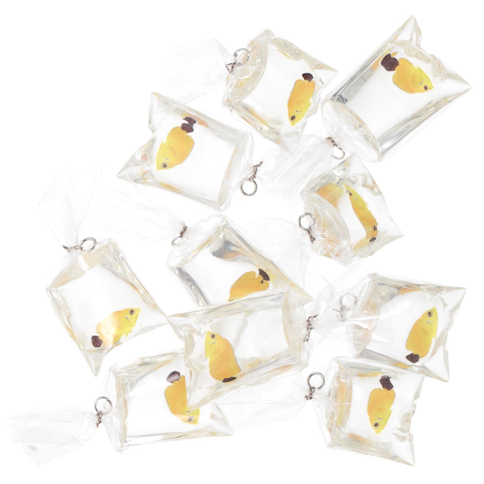 NUOBESTY 40 Pièces Accessoires De De Poisson Collier De Poisson Ornement Feng Shui Pendentif Porte- Breloques De De Poisson Rouge Pendentif De Poisson Rouge