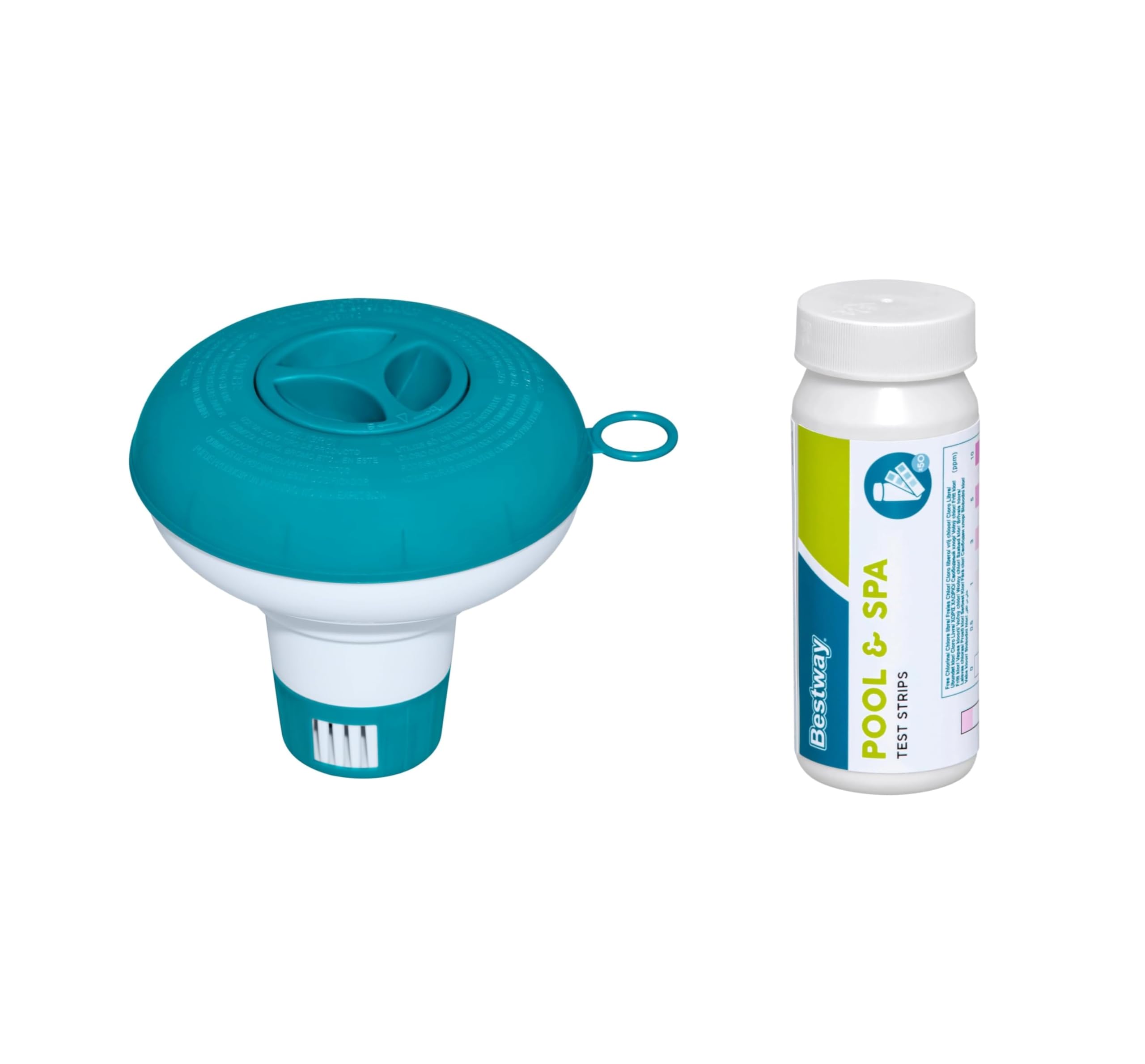 Bestway Flowclear | Dosierschwimmer Testkit | 12,5 cm Ø | Einfache Überprüfung des Chemiegehalts | Poolwasser sauber und kristallklar