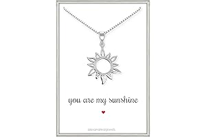 Sun Necklace: Delicate Sterling Silver Sun Pendant for Women