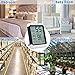ThermoPro TP55 Digital Indoor Hygrometer Thermometer, 4-Inch Temperature / Humidity Monitor with Touchscreen and Backlit, Indoor Room Thermometer / Humidity Meter for House Home Greenhouse