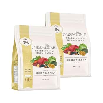 Amazon.co.jp: ミシュワン ドッグフード 成犬用(国産鶏肉＆馬肉