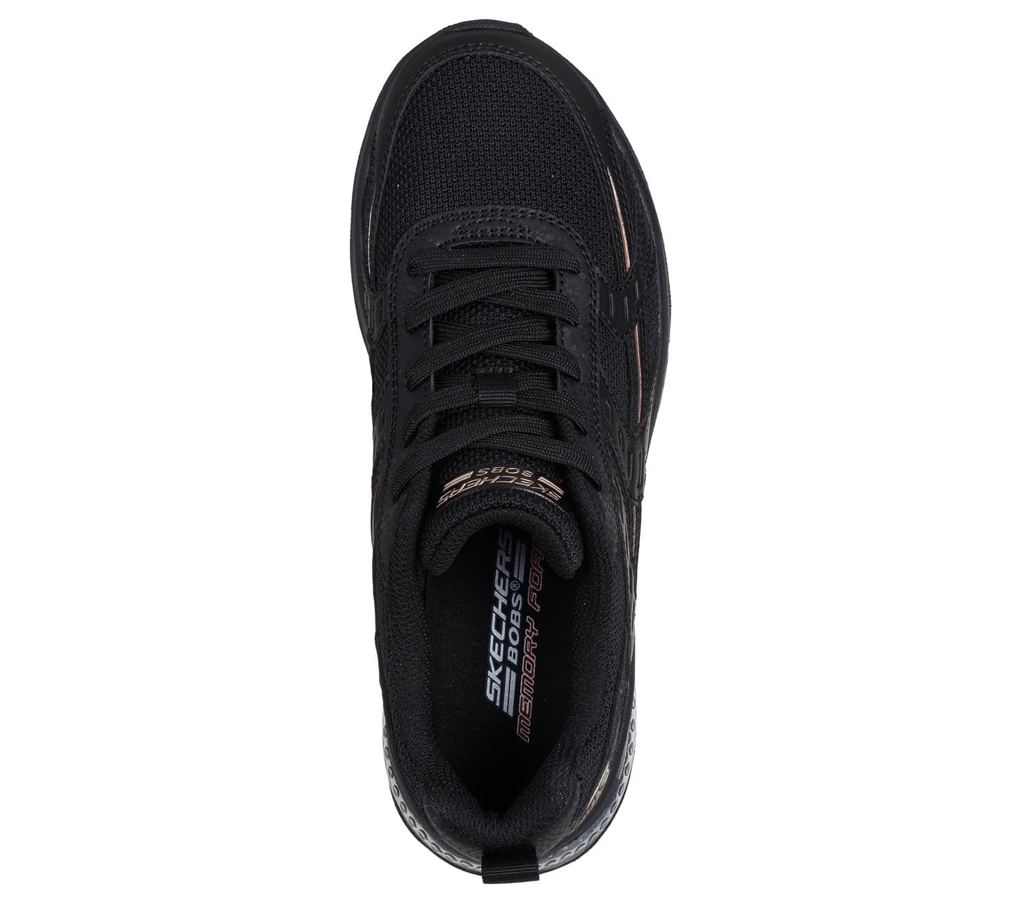 Skechers Damen Bobs Vision Air Tiered Vision Turnschuhe, Black Synthetic/Textile, 38 EU – Ansicht 3