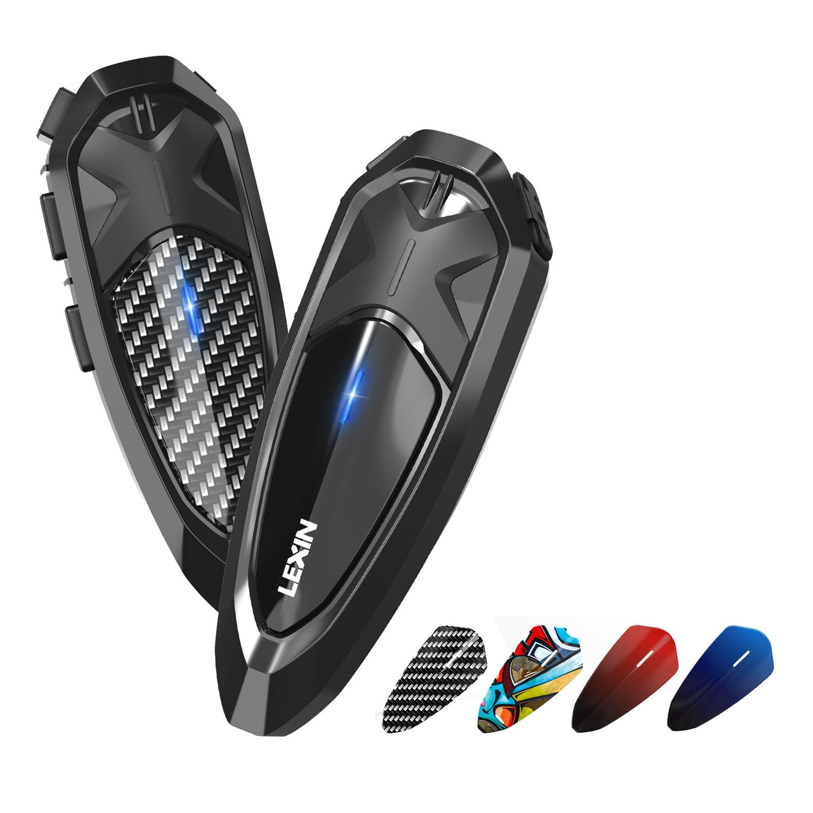 LEXIN 2X GTX Intercomunicador de Casco Bluetooth, Sistema