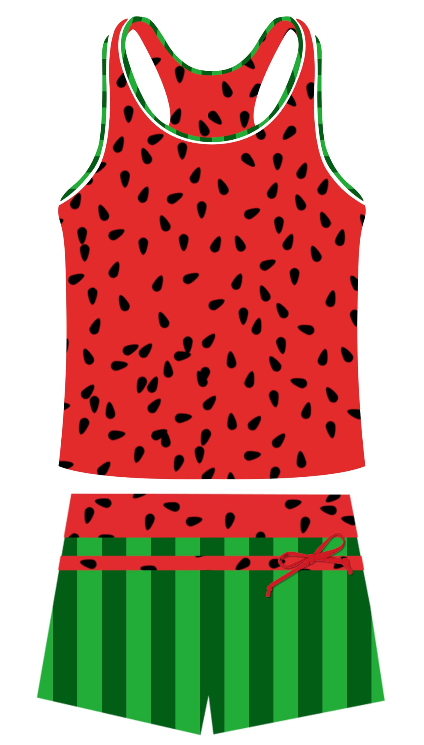 UNIFACO Girls Swimsuits Two Piece Tankini Bathing Suits Boyshort Summer Beach Rash Guard Swimwear for 4-13T