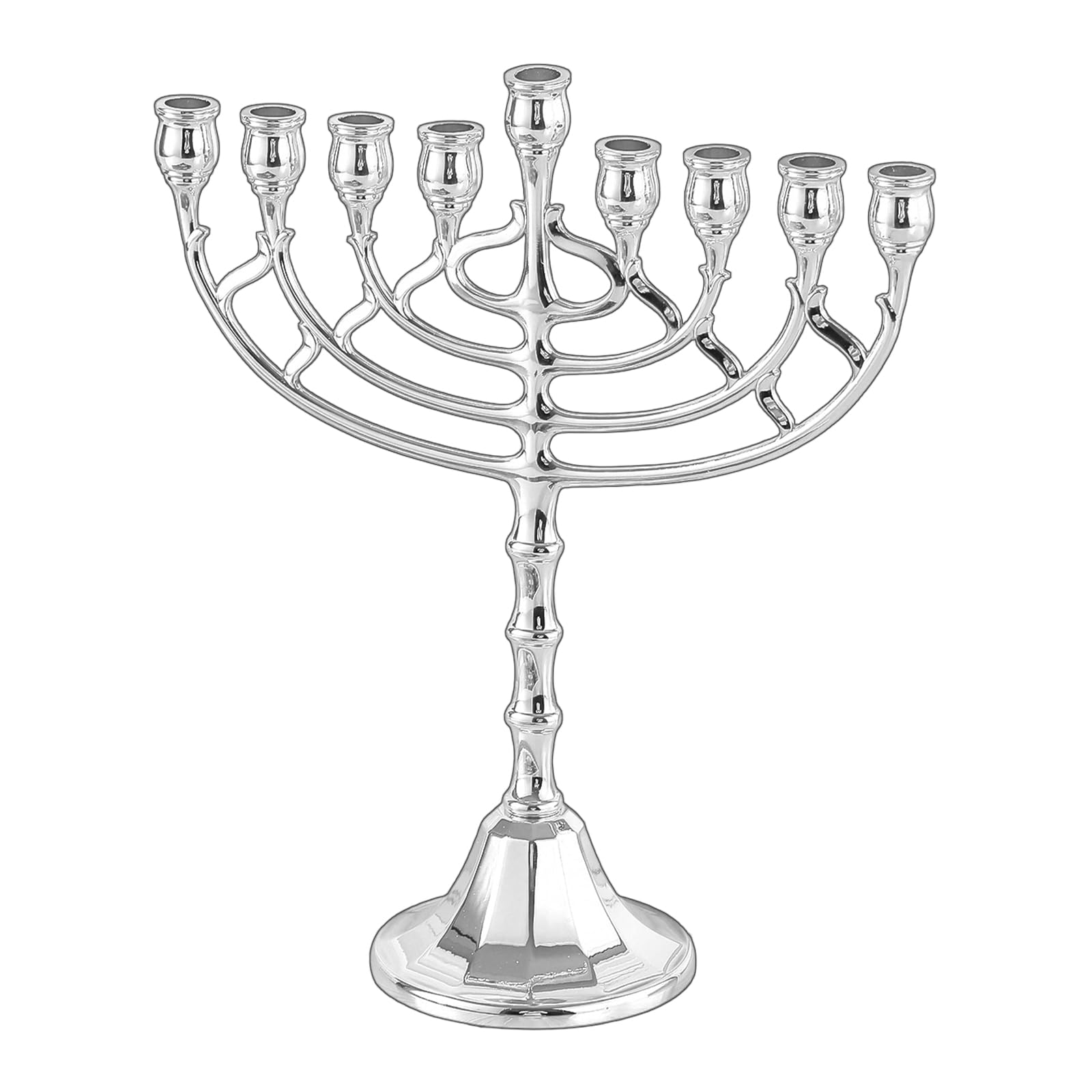 9 Branch Hanukkah Menorahs Holders for Shabbat, Tabernacle, Chanukah Party Supplies Housewarming Present Hanukkah