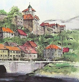 絵画 リトグラフ大 教会のある街 ジェームス・フォード 新品額装 箱付 絵画 リトグラフ大 教会のある街 ジェームス・フォード 新品額装 箱付