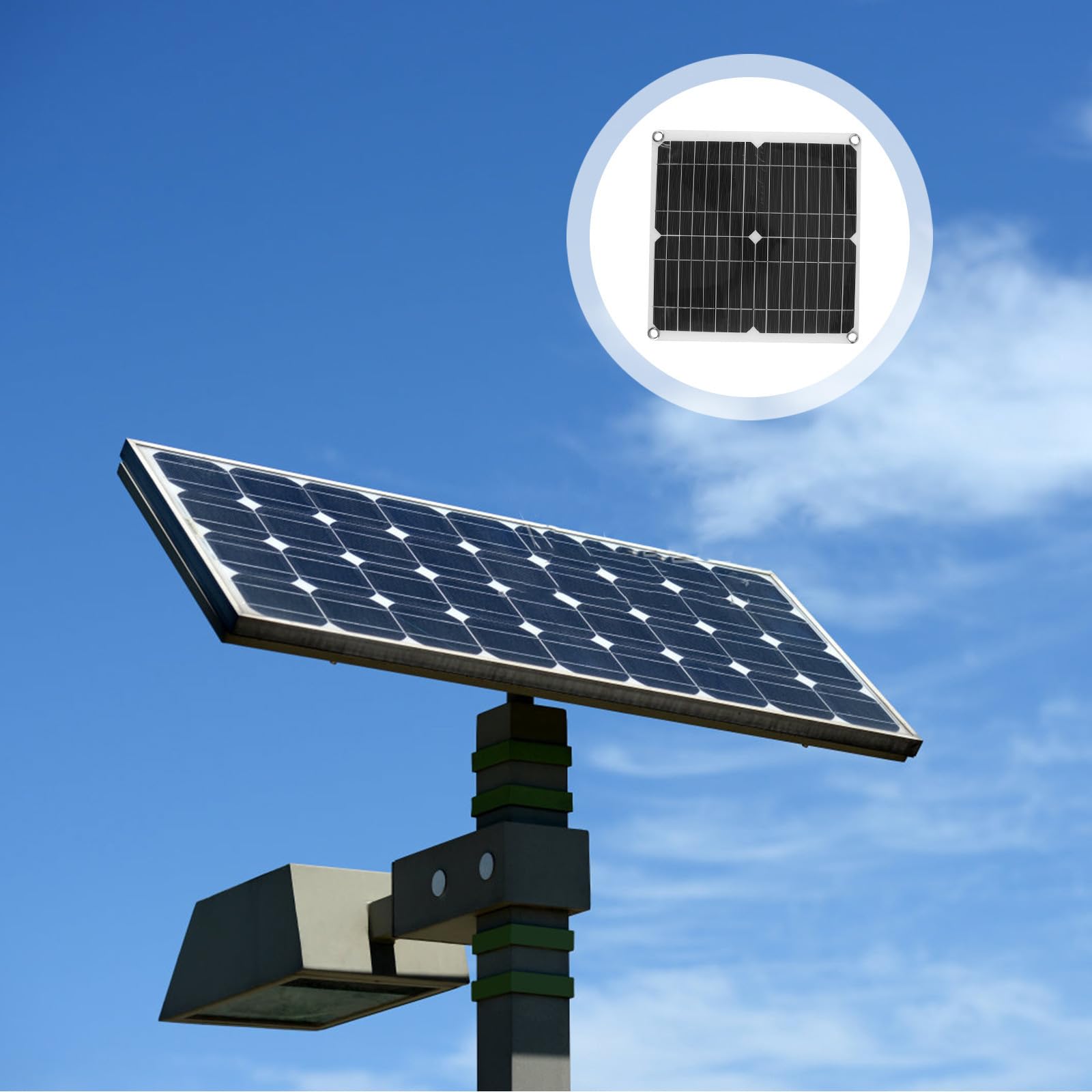 Pannello Solare 200w in Silicio Monocristallino Leggero | Campeggio e Viaggio, Resistente All'acqua, Rendimento 98%, Struttura ad Alta Resa