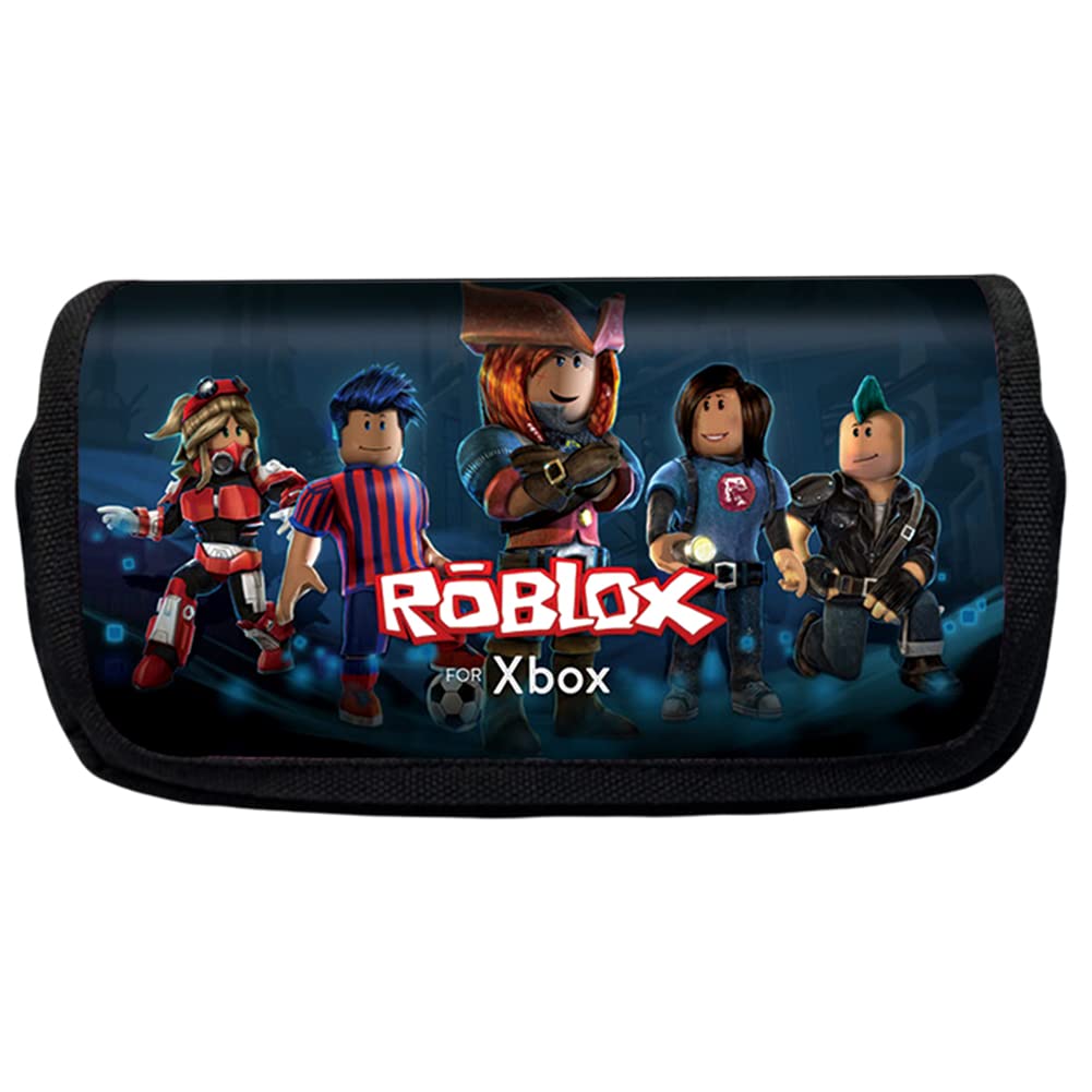 LGQHCE Roblox Estuche de Lápices 3D Bolsa de Lápices Gran Capacidad Roblox Estuche para Lápices, Cremalleras Papelería Caja Lápices para Niños Utiles Escolares