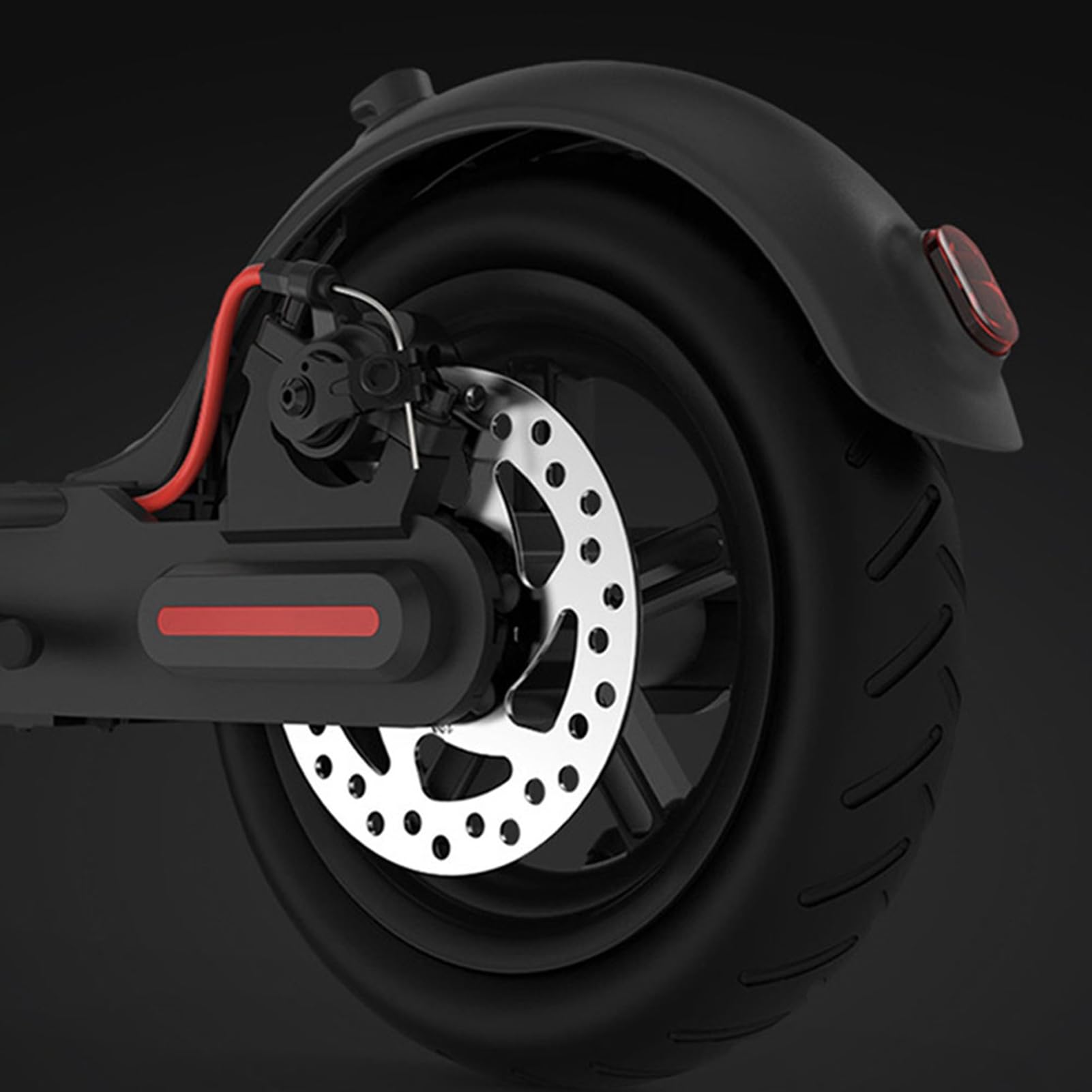 Roue Arrière, Remplacement durable de Roue Solide en Caoutchouc pour Scooter électrique, Skateboard, et Mini Quadricycles