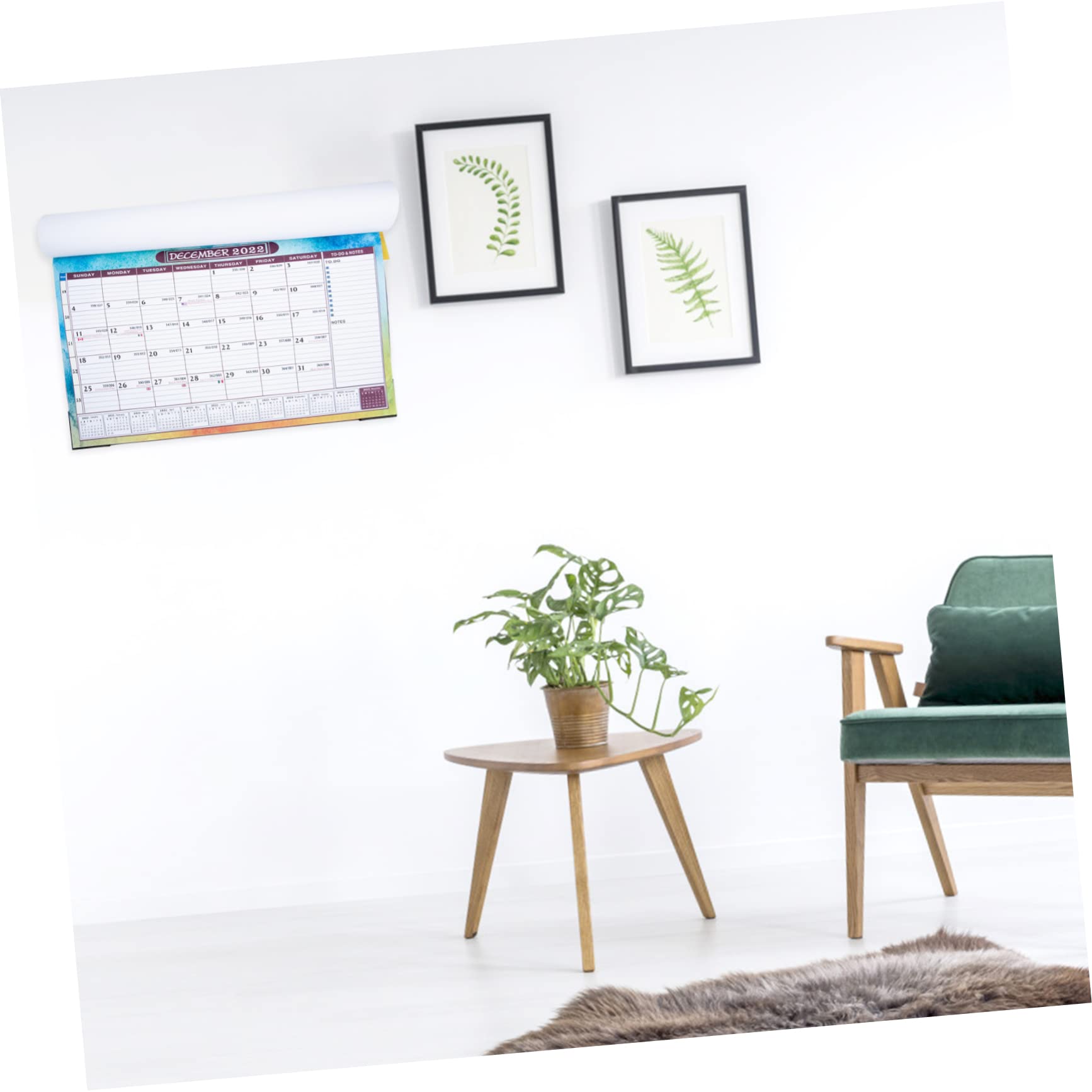 VILLCASE 4stücke Englischer Wandkalender Monatlicher Haushaltskalender Für Büro Und Zuhause Dekorativer Und Praktischer Wandkalender Mit Einfachem Design Abwischbar Und Langlebig