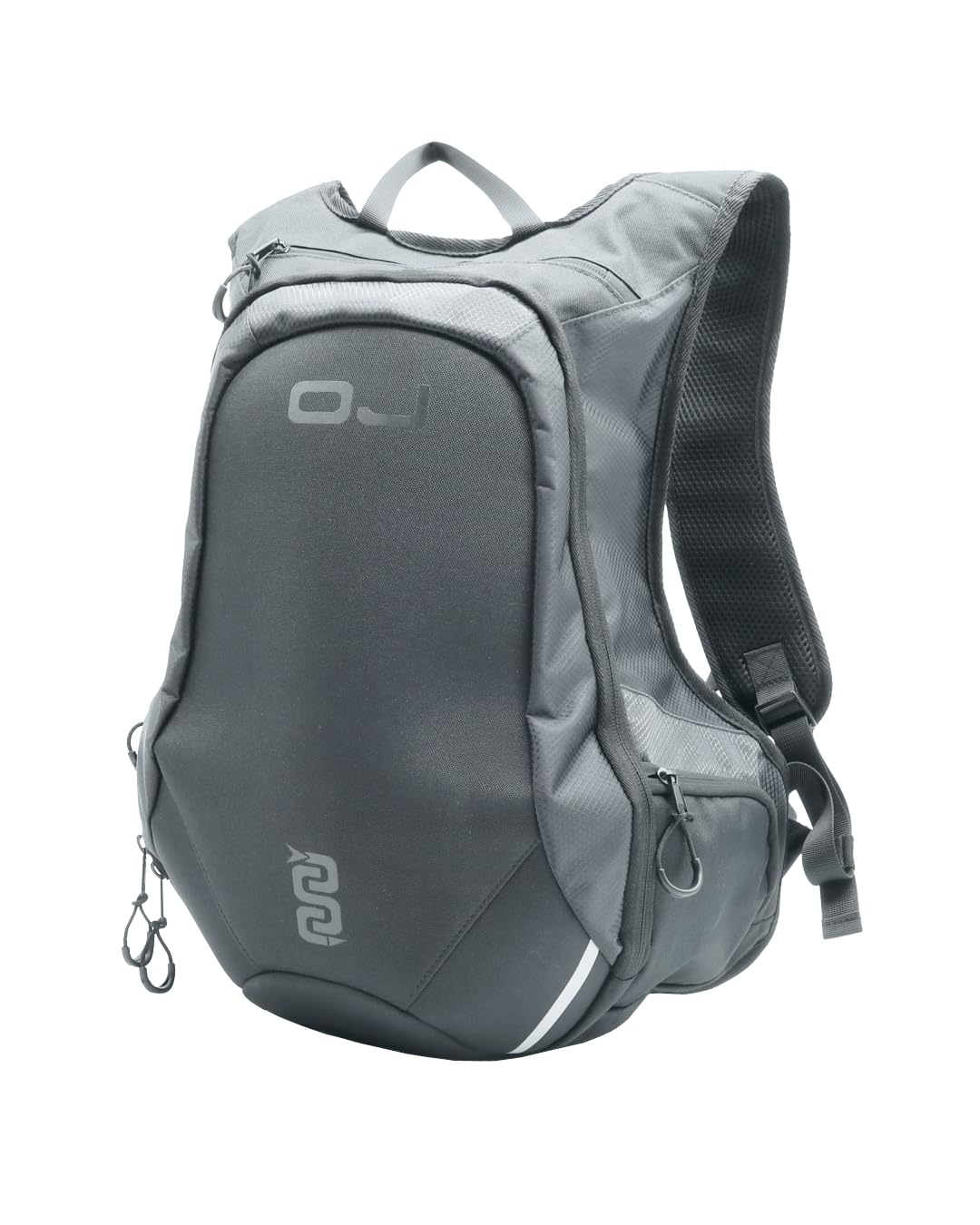OJ Zaino da Moto SHADDY con Porta Laptop, 20 L, 34x52x11 cm, con Cover Antipioggia