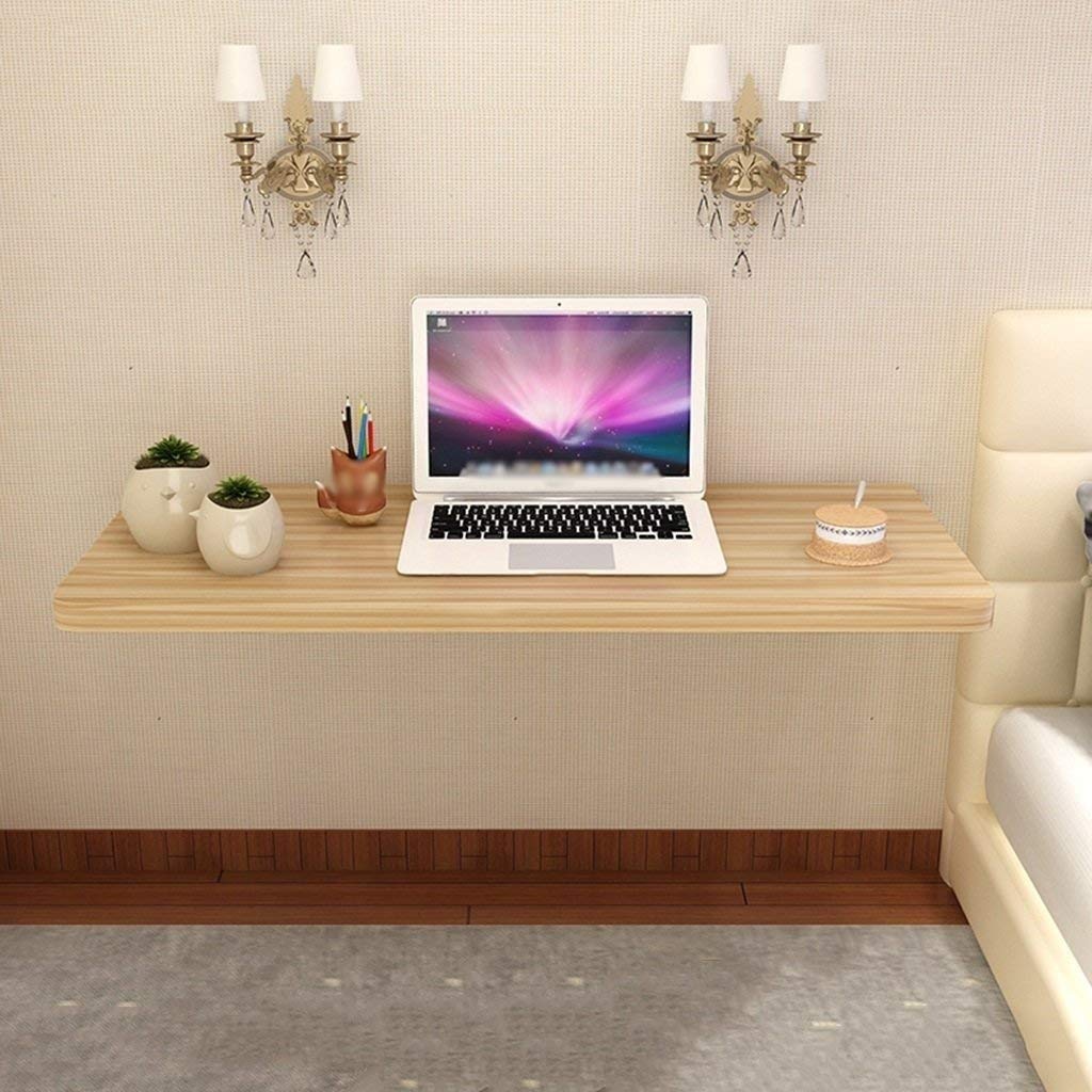 Wall-Mounted Drop-Leaf Table, Home Office Table Desk Computer Desk Children Table Desk, Kitchen Dining Table (Color : Wood color, Size : 90cm*40cm)