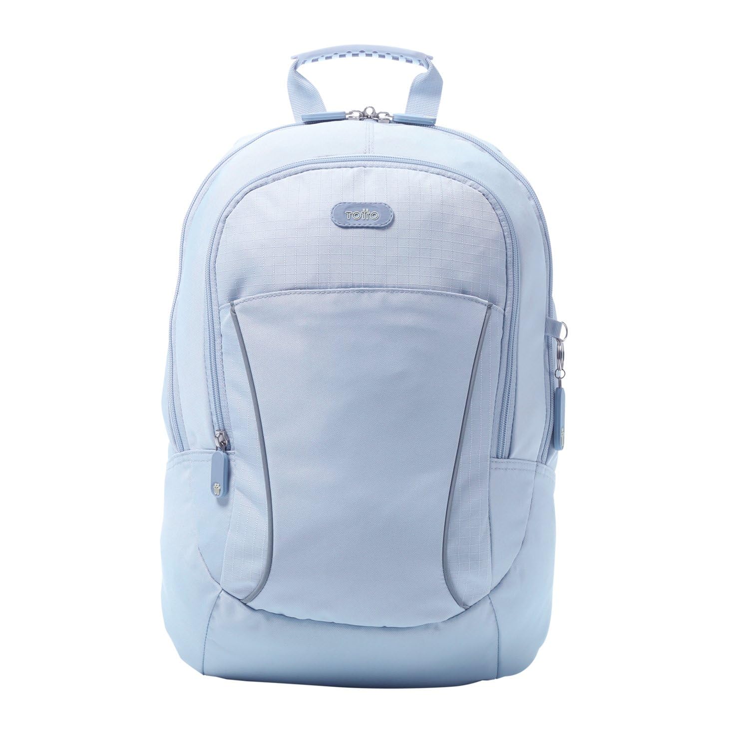 TOTTO - Mochila para Ordenador Portátil de 14 Pulgadas, Modelo Arvar 2.0, Capacidad 22 L, Bolsillo Secreto, Argollas Candado, Espaldar Ergonómico con Flujo de Aire, Correas en S, Color Halogen Blue