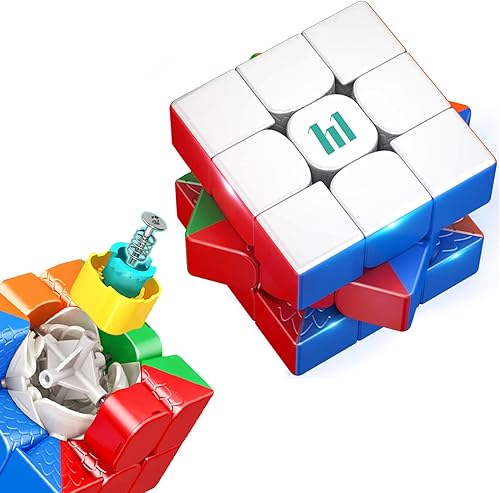 Cubo magnético 3 x 3 Moyu & HuaMeng YS3M Cubo magnético de velocidad, cubo mágico suave 3D, rompecabezas de viaje, juguete para ansiedad, cubo de