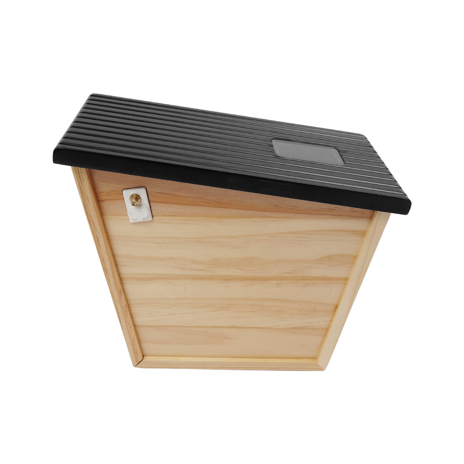 Intelligentes Vogelhaus aus Holz mit Kamera, solarbetriebenes Vogelnest mit KI-Erkennung, Offene Bauweise zur Vogelbeobachtung mit Kamera, Beobachtung von Nestbau und Brut, Nistkasten für Gartenvögel