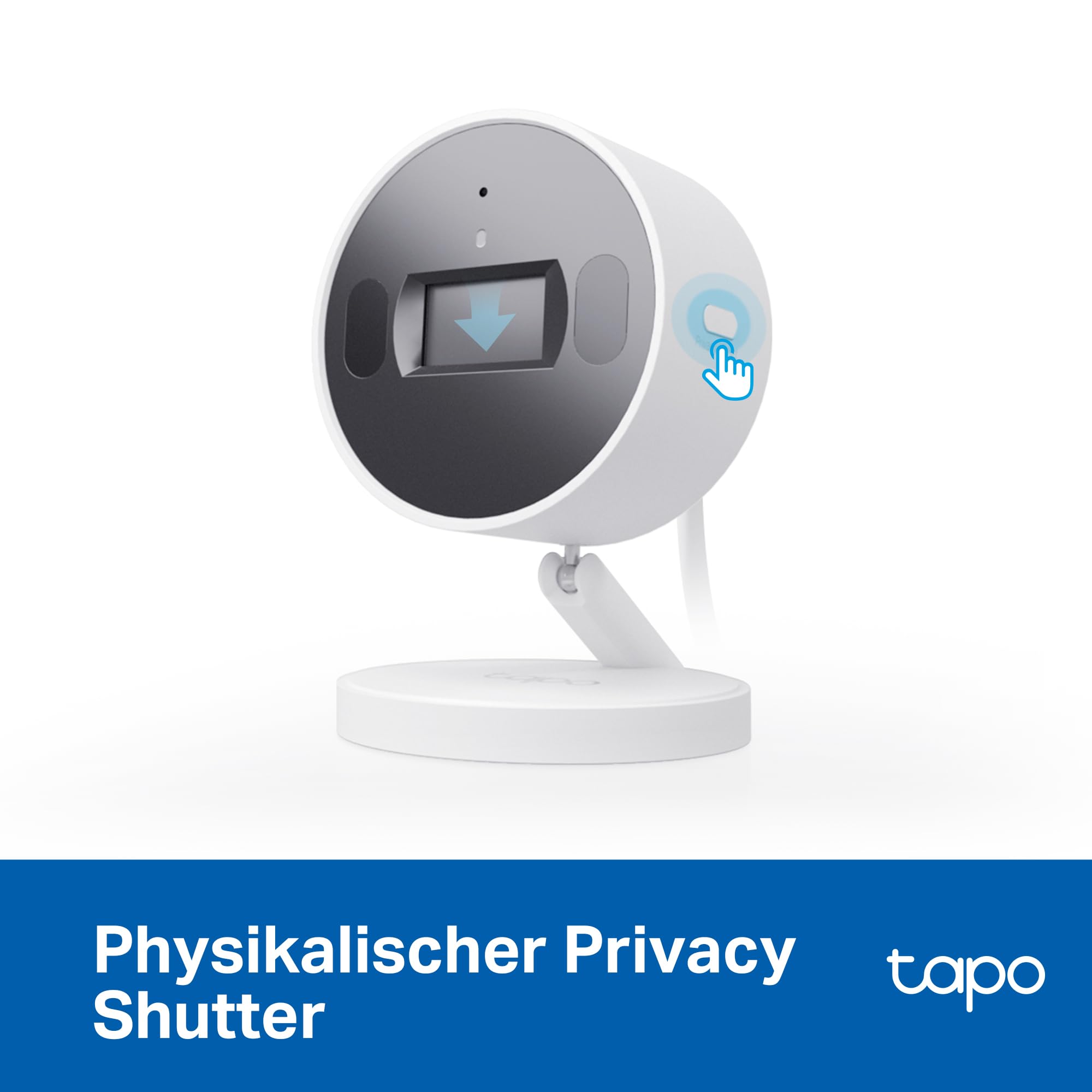 Tapo C125 überwachungskamera innen mit Magnetische Basis | 2K QHD, Physikalischer Privatsphärenmodus, bis zu 512GB lokaler Speicher auf SD Karte, kompatibel mit HomeKit Alexa Google