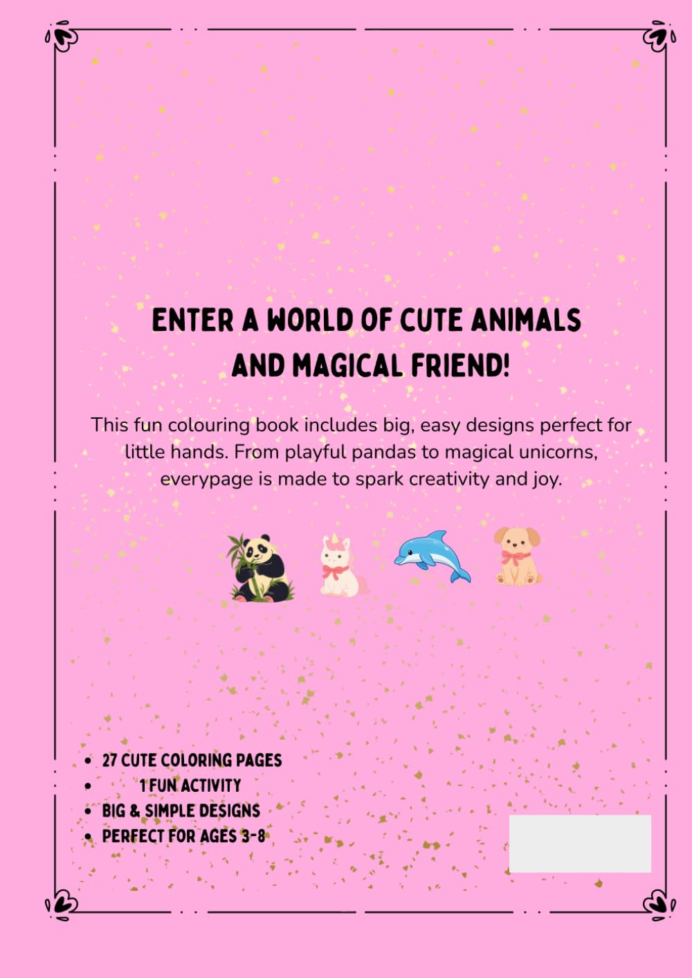 CUTE MAGICAL ANIMALS COLORING BOOK