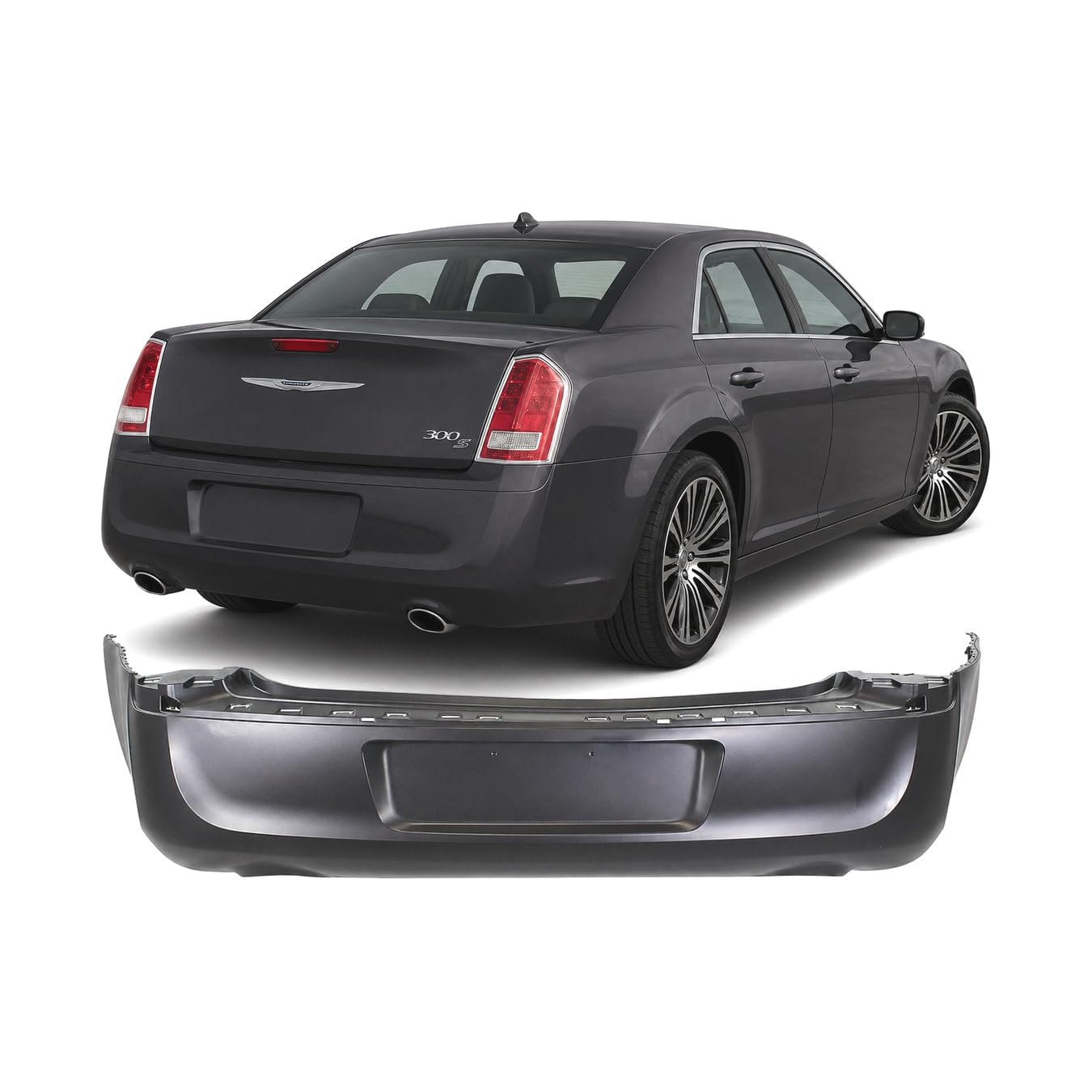 FitParts Compatible with Chrysler 300 2011–2014 Rear Bumper Cover