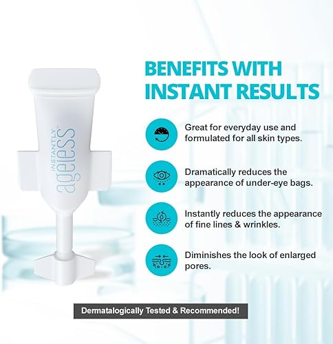 Miniatura 5 de Instantly Ageless Rejuvenecimiento facial en una caja, removedor instantáneo de bolsas de ojos, 1 caja de 25 frascos, removedor instantáneo de