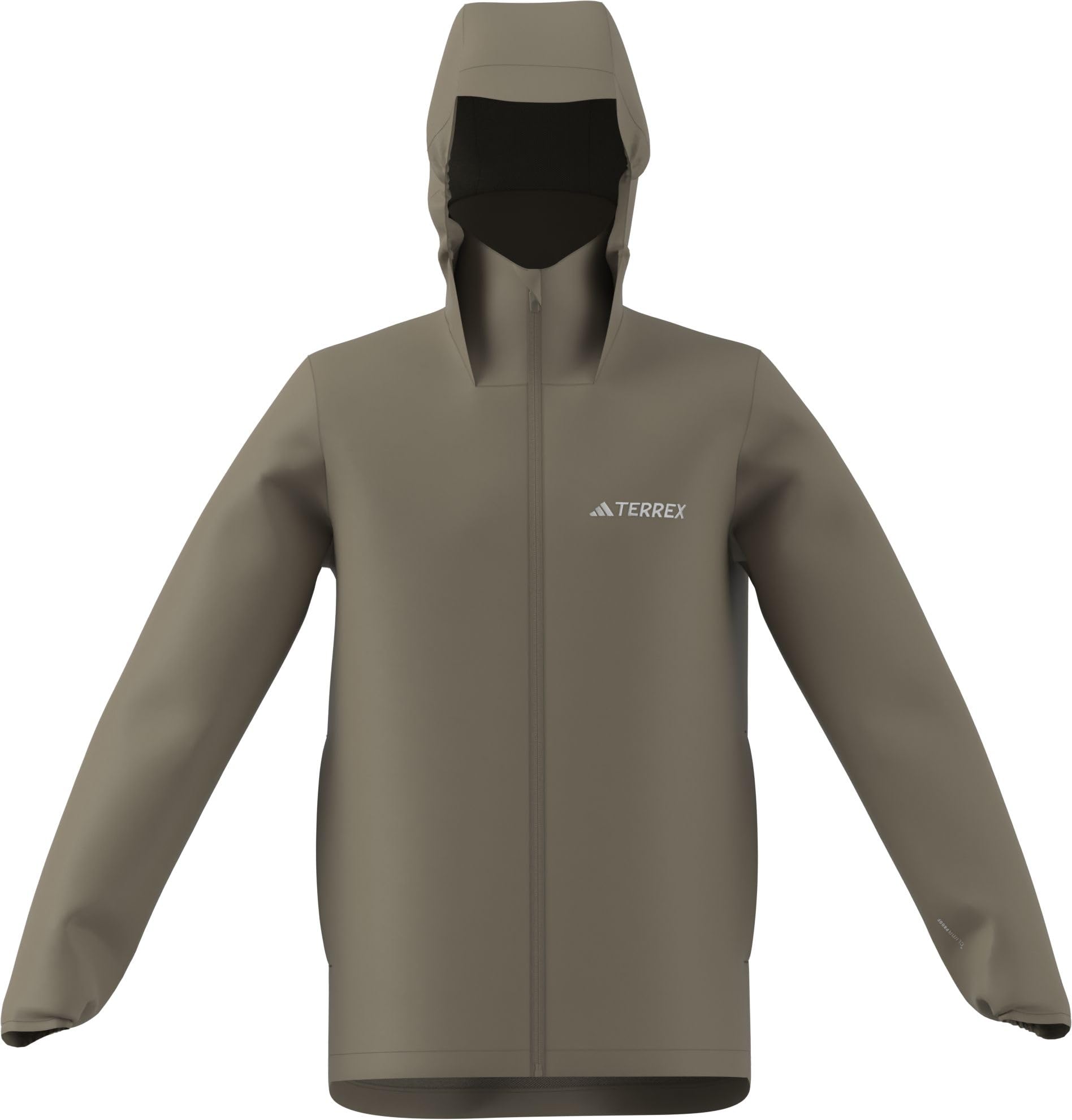adidas Men's Terrex Multi Essentials 2 Layer Rain Jacket, blanch cargo, S
