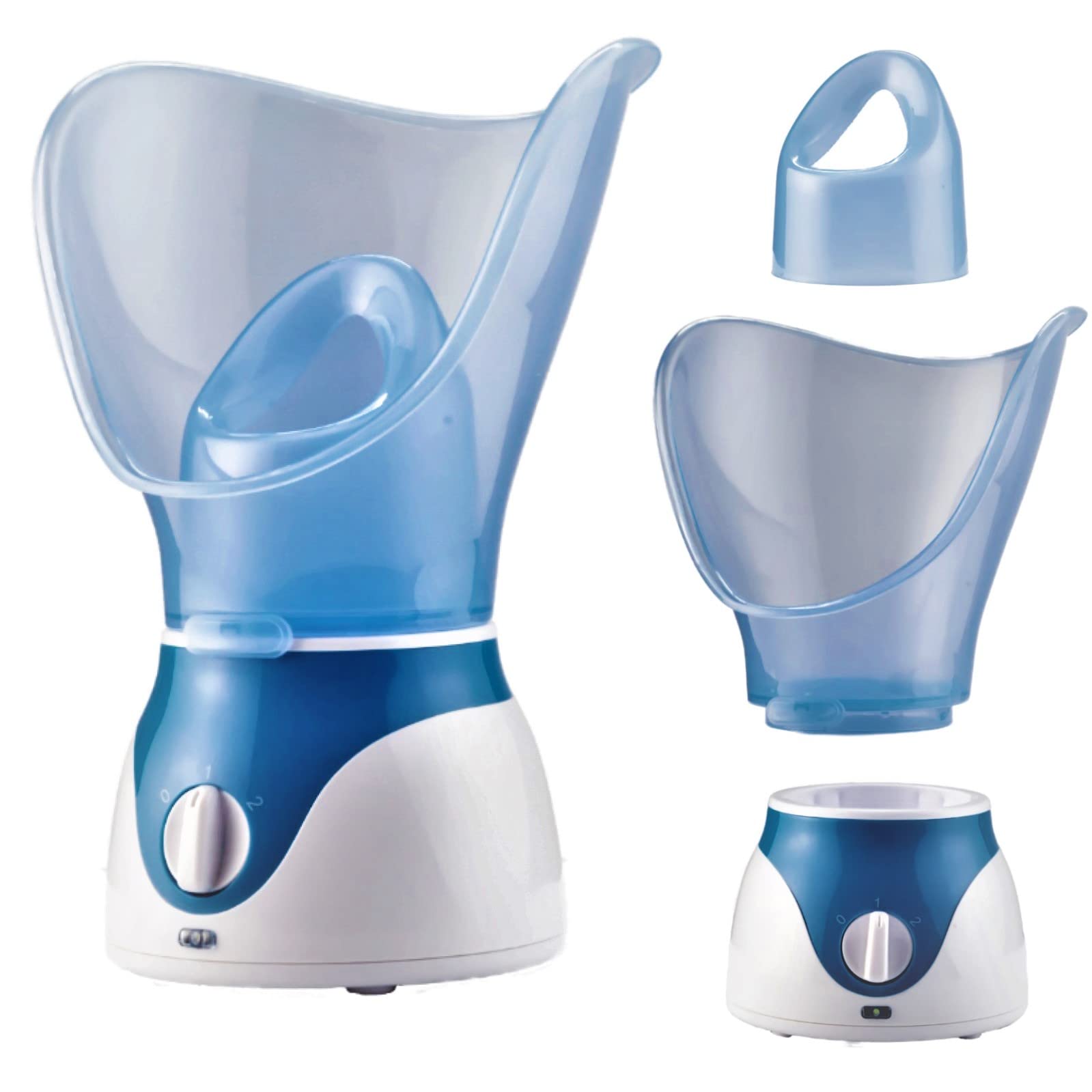 AdrosesioNano Ionic Facial Steamer – Hot Mist Humidifier – High Speed Atomizer – Professional Spa Steamer – Remove Blackheads, Unclog Pores, Hydrate and Relax - Wide Nozzle for Full Steam Coverage