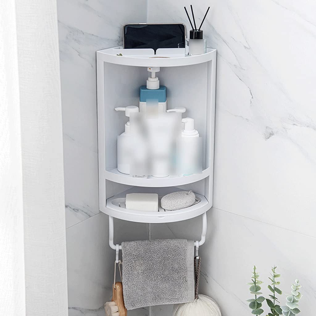Badezimmerregal Badezimmer kostenloses Regal Küchenecke Rack Rack Bad Badezimmer Regal Lagerständer Schminktisch Kosmetik Organizing Rack Schwebendes Regal (Color : A)