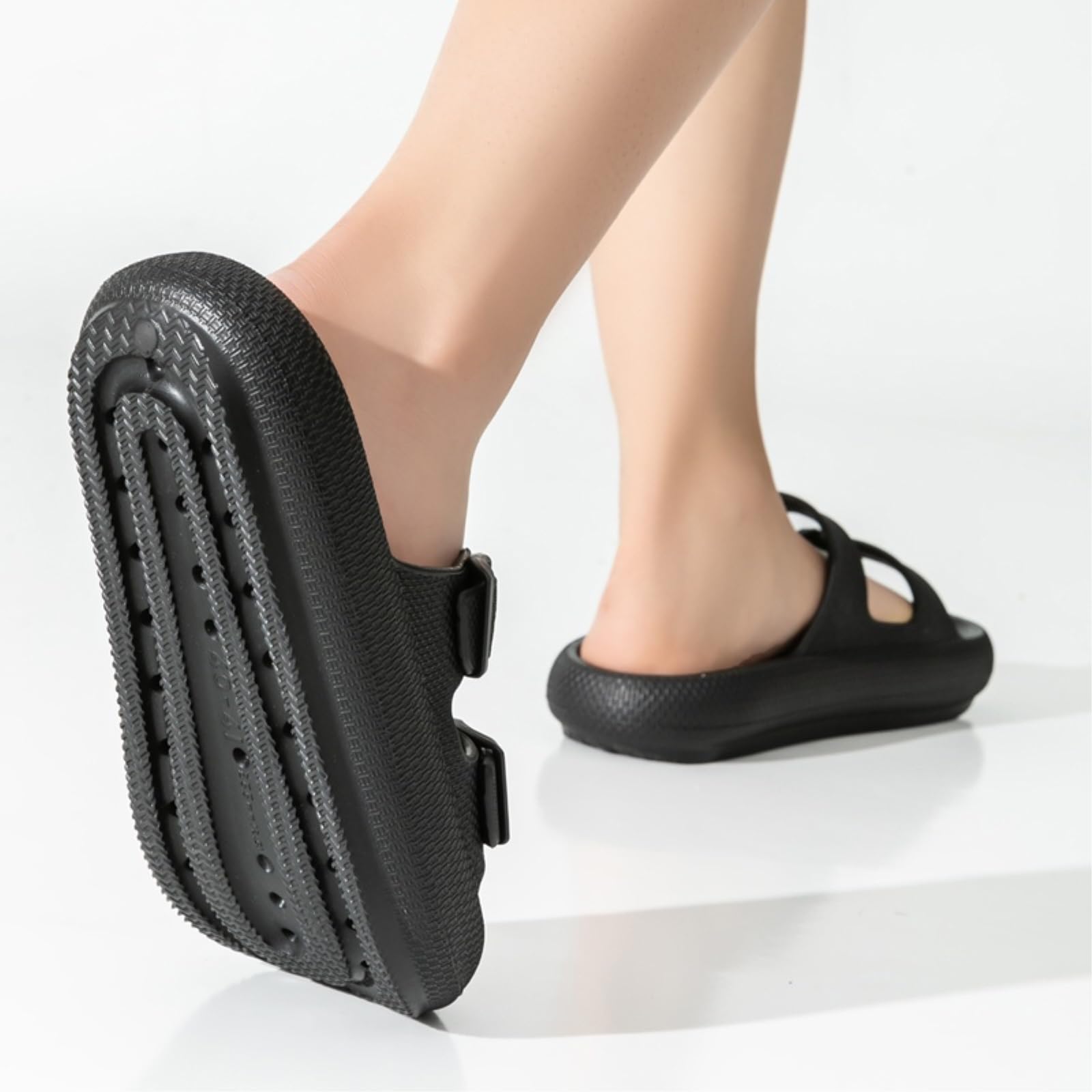 Ciabatte Uomo Men's Outdoor Fashion Sandali di Suola Spessa - Pantofole Doccia Antiscivolo per Bagno, Casa Leggera E Confortevole-coffee-36-37