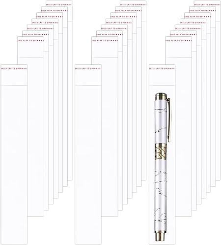 Bolsas largas de celofán de 1 pulgada x 6 pulgadas, 100 bolsas adhesivas autoadhesivas, bolsas transparentes de polietileno OPP de 1 mil para disponible en Yaxa Mexico