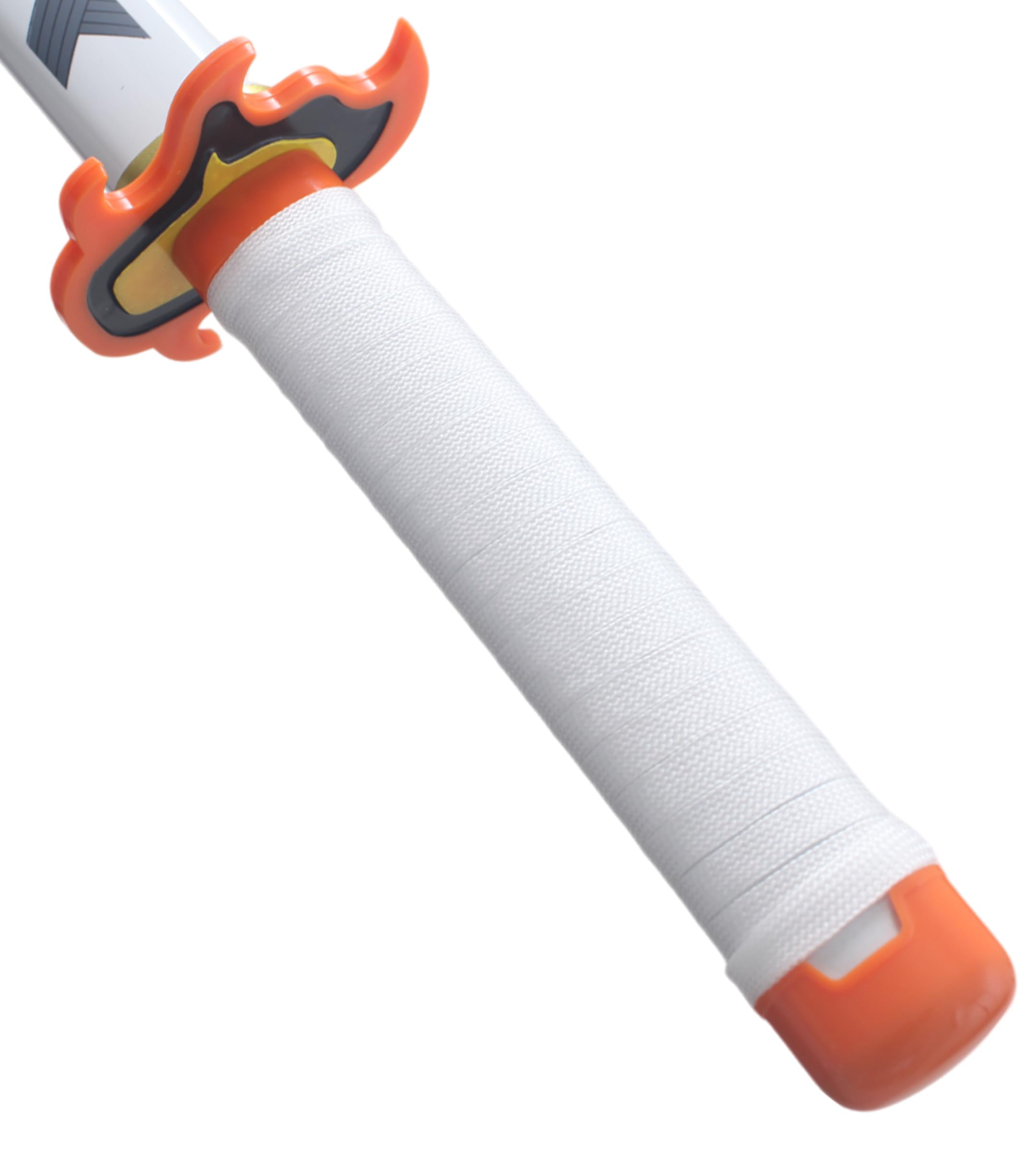 REPLIKSWORD Katana en Bois Lame en Bois - 80cm - Demon Slayer Kyojuro Rengoku Cosplay - Pour Enfants à partir de 8 ans - Unisex